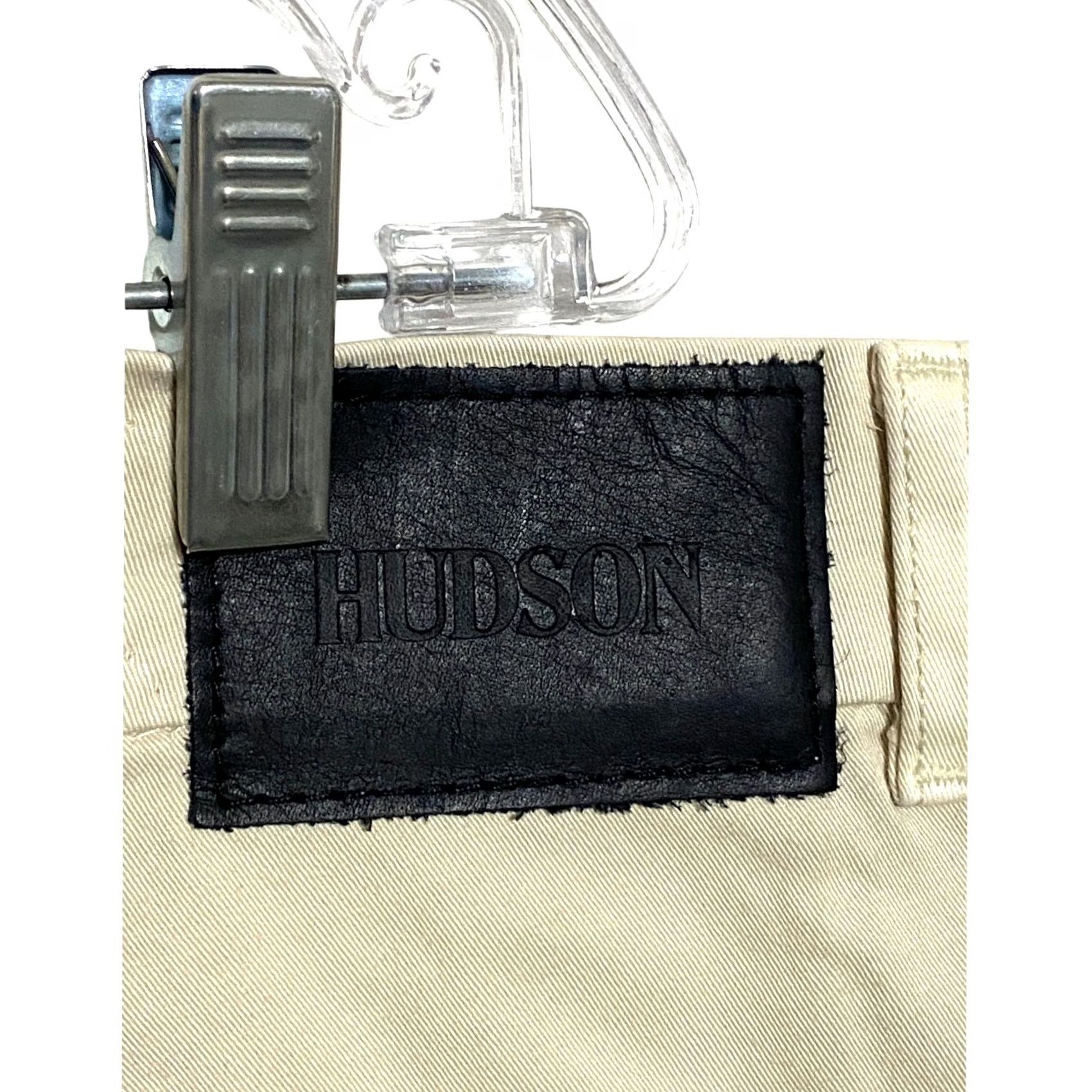 Hudson Hudson Chino Shorts Men 38 Khaki Flat Front Cargo Pocket Stretch Cotton Elastane Beige Casual Preppy Summer 38 Mens Size US 38 / EU 54 - 5 Thumbnail