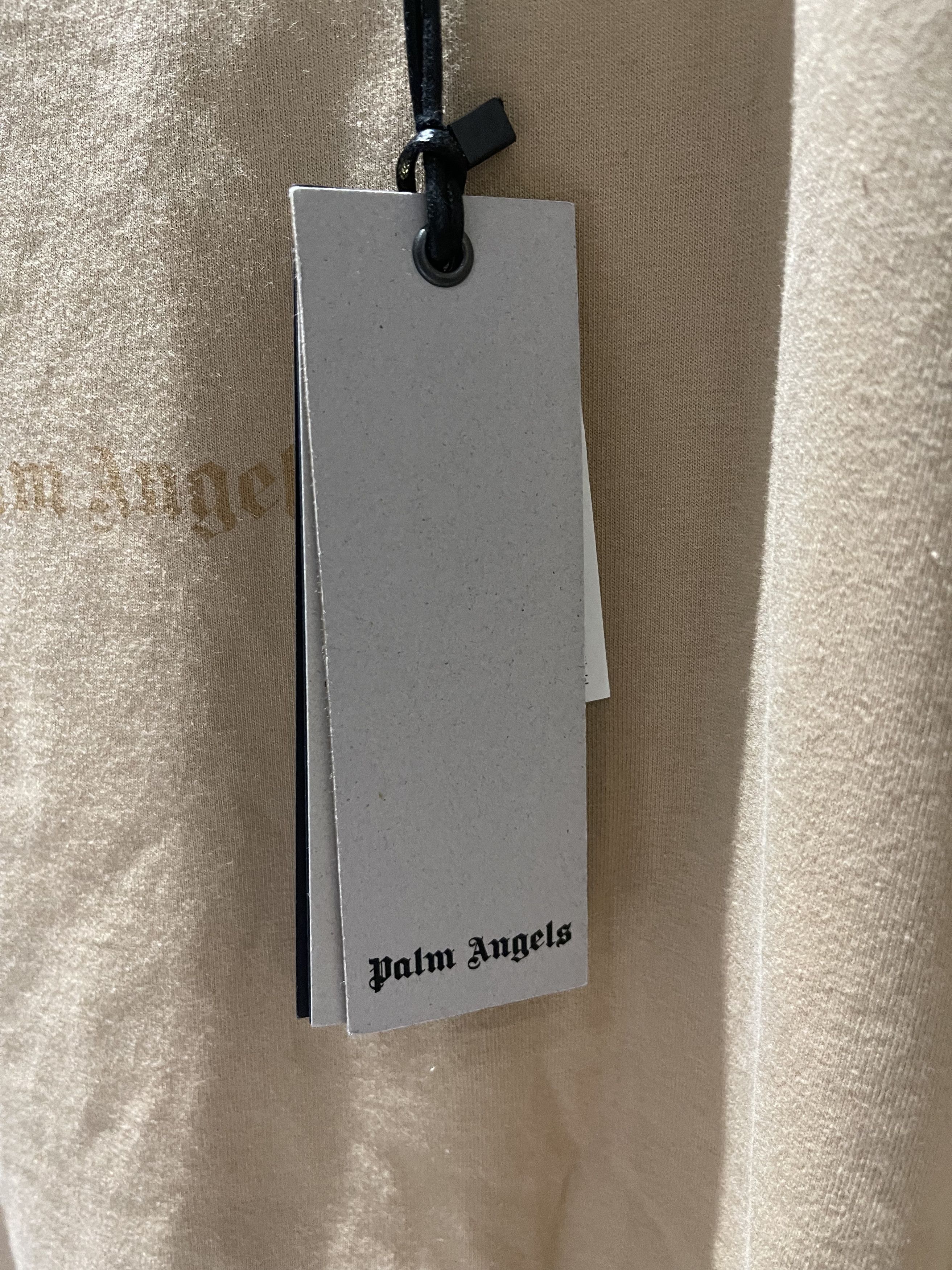 Palm Angels Palm Angels Go Reverse Logo Tee Beige Size US L / EU 52-54 / 3 - 5 Thumbnail