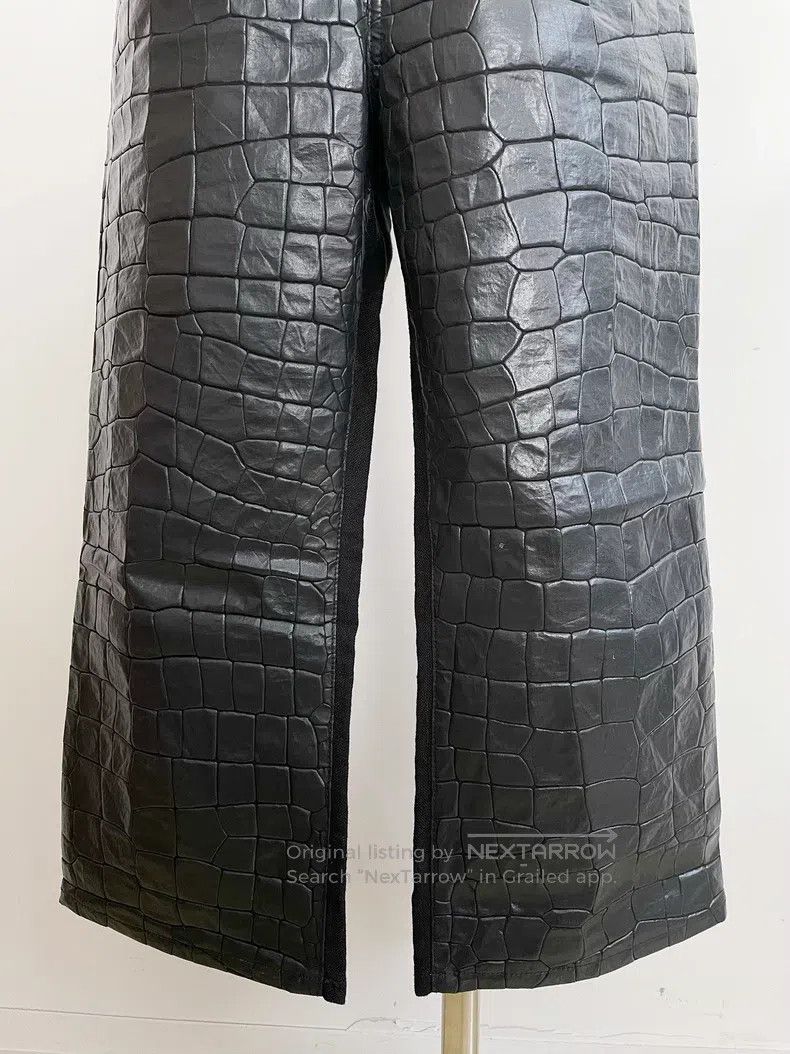 Junya Watanabe Junya Watanabe size S Snake print faux leather wide-leg pa Size US 27 - 7 Thumbnail