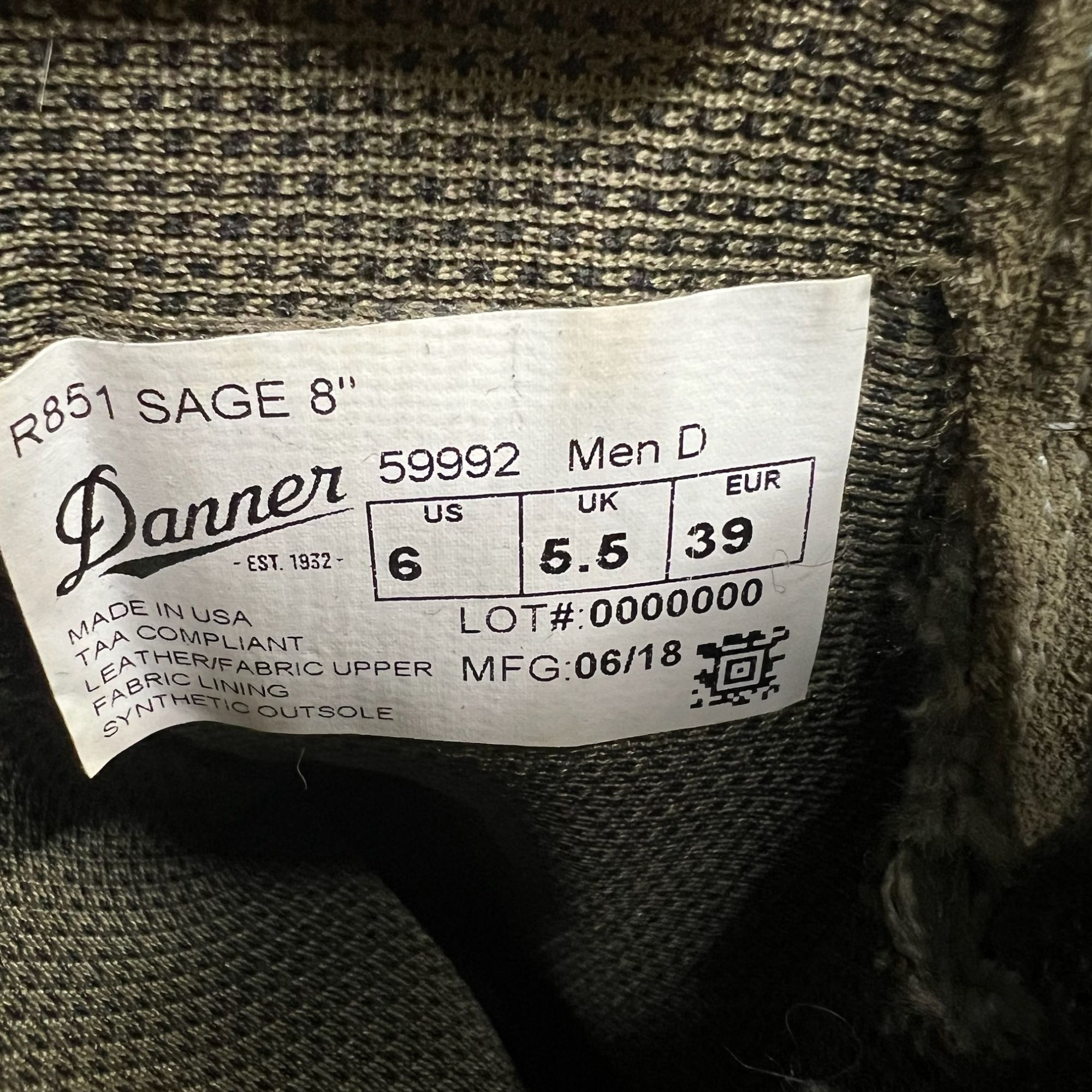 Danner DANNER Mens Reckoning 8" Hot Military & Tactical Boots Size Size US 6 / EU 39 - 7 Thumbnail