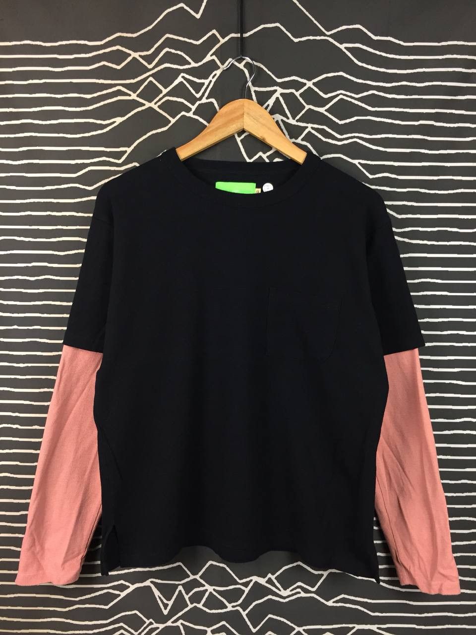 Japanese Brand VOO Japan Waffle Knit Layered Sleeve Pocket Tee Size 1 Size US S / EU 44-46 / 1 - 1 Thumbnail