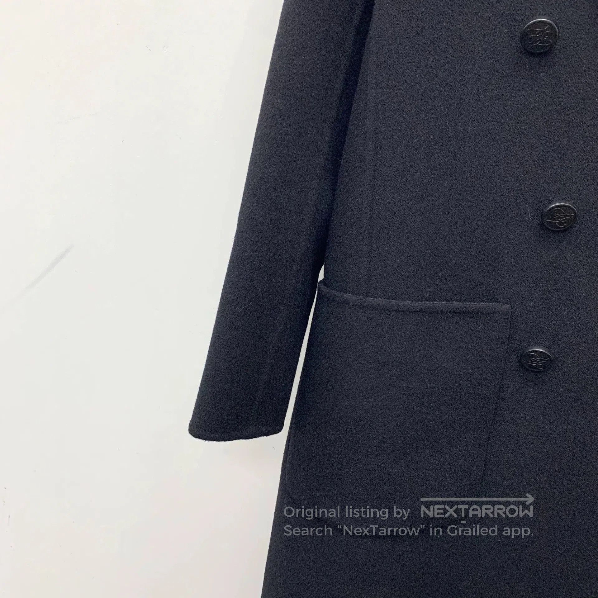 Fendi fendi black wool double-breasted coat. Size US S / EU 44-46 / 1 - 4 Thumbnail