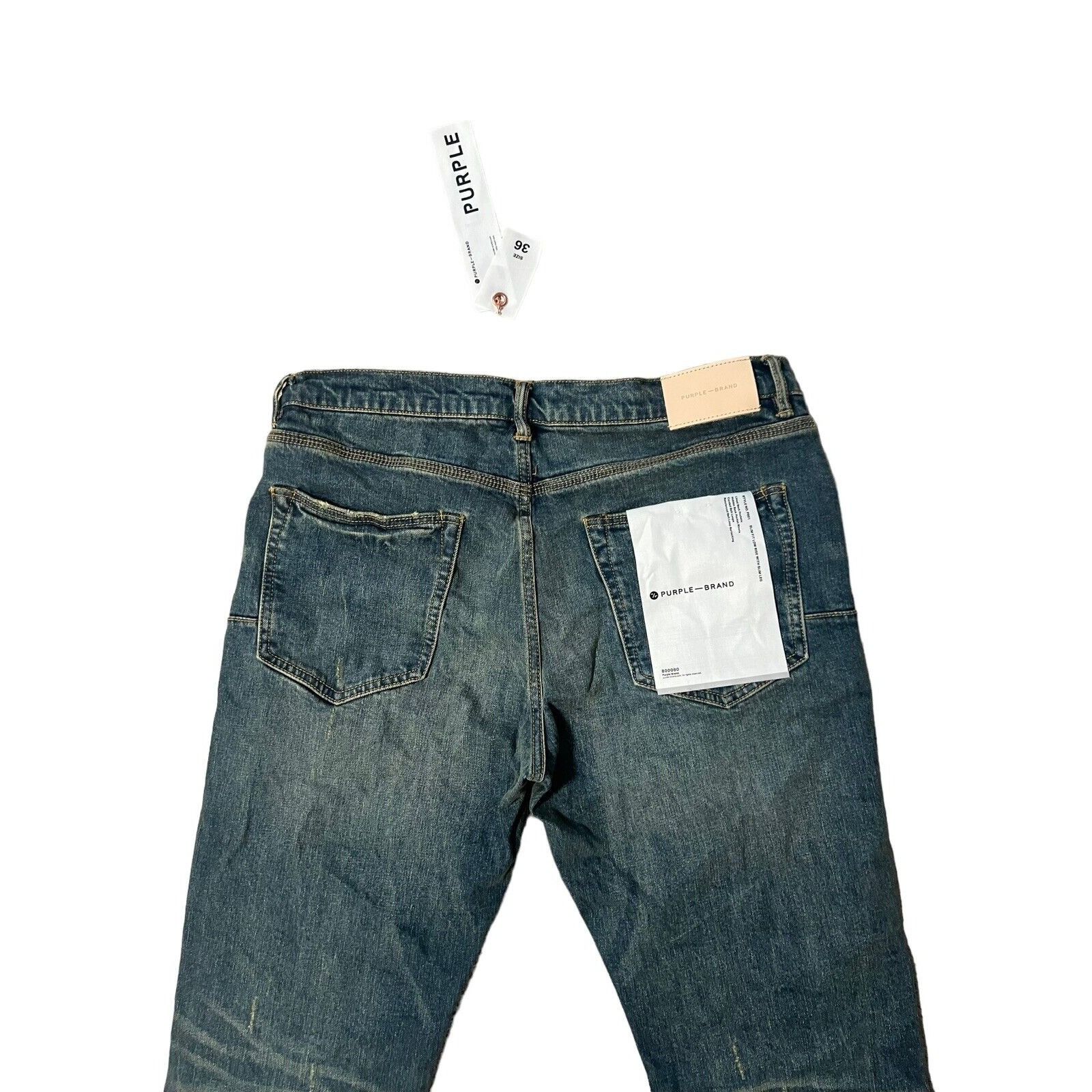 Purple × Purple Brand Purple Brand Jeans Mens Slim Fit P001 Blue Size 36/32 Size US 36 / EU 52 - 4 Thumbnail