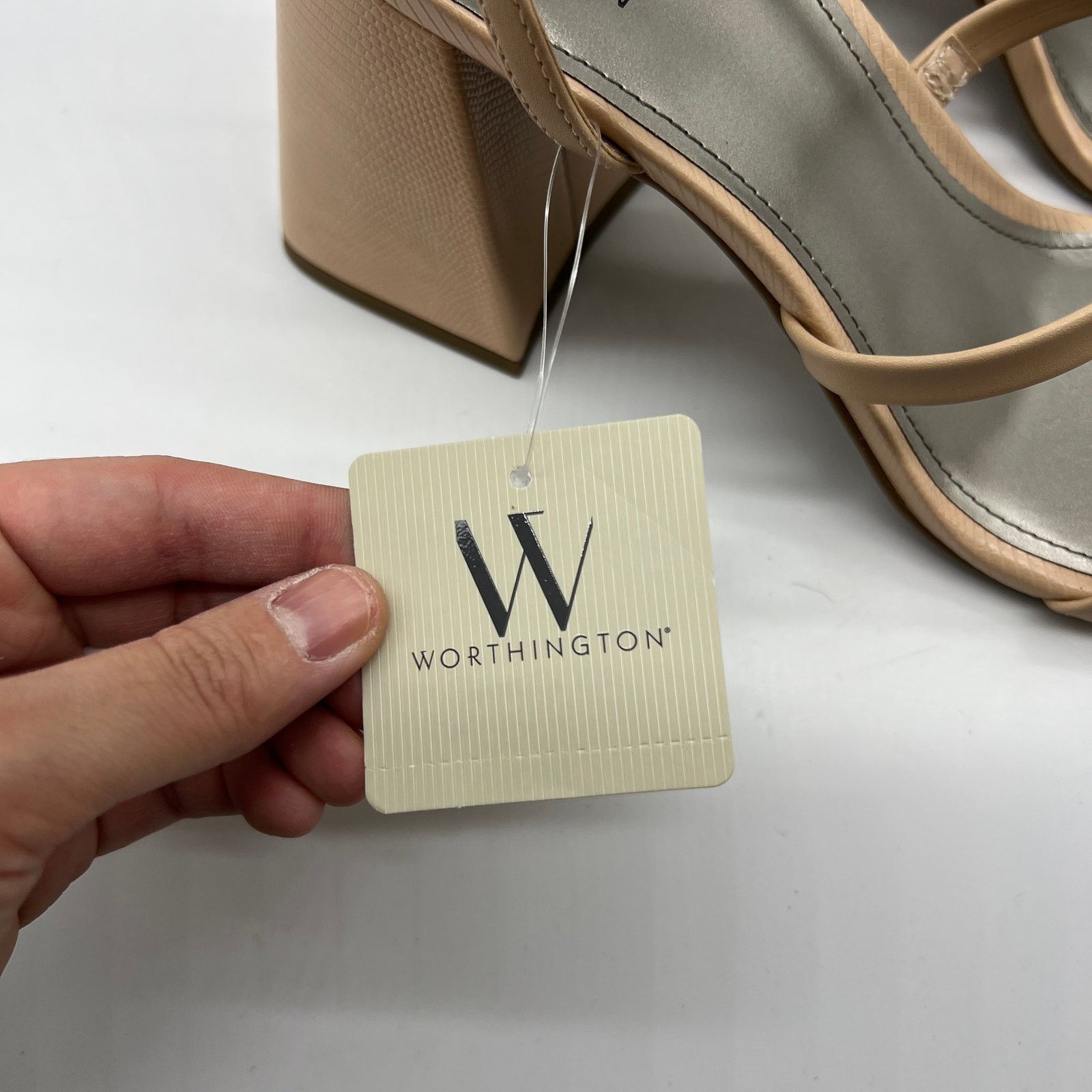 Other Worthington Womens Pico Heeled Sandals Nude Color Size 9.5M Size US 9.5 / IT 39.5 - 4 Thumbnail