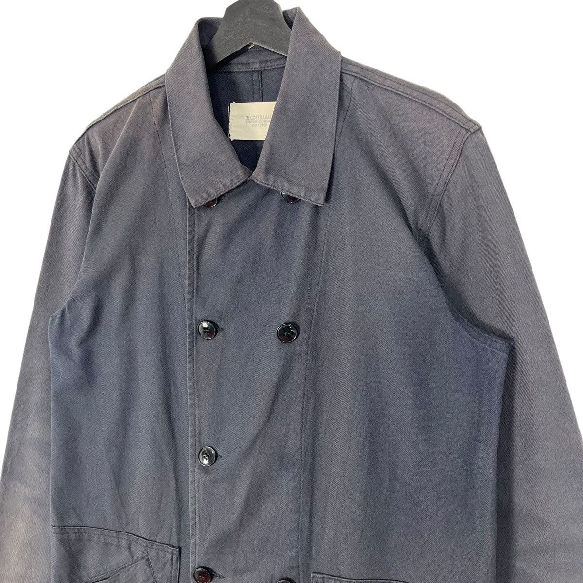 CABANE de ZUCCa × Issey Miyake × Japanese Brand Zucca Travail by Issey Miyake Single Layer Cotton Jacket Size US M / EU 48-50 / 2 - 2 Thumbnail