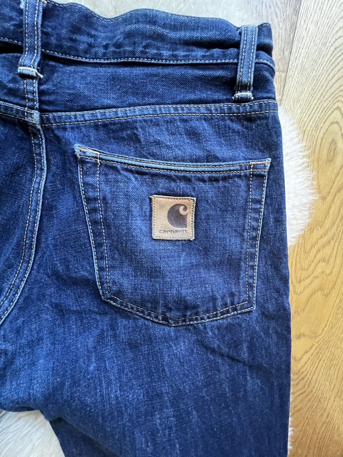 Carhartt × Vintage Carhartt Straight Fit Raw Jeans - 30 x 32 Size US 30 / EU 46 - 3 Thumbnail