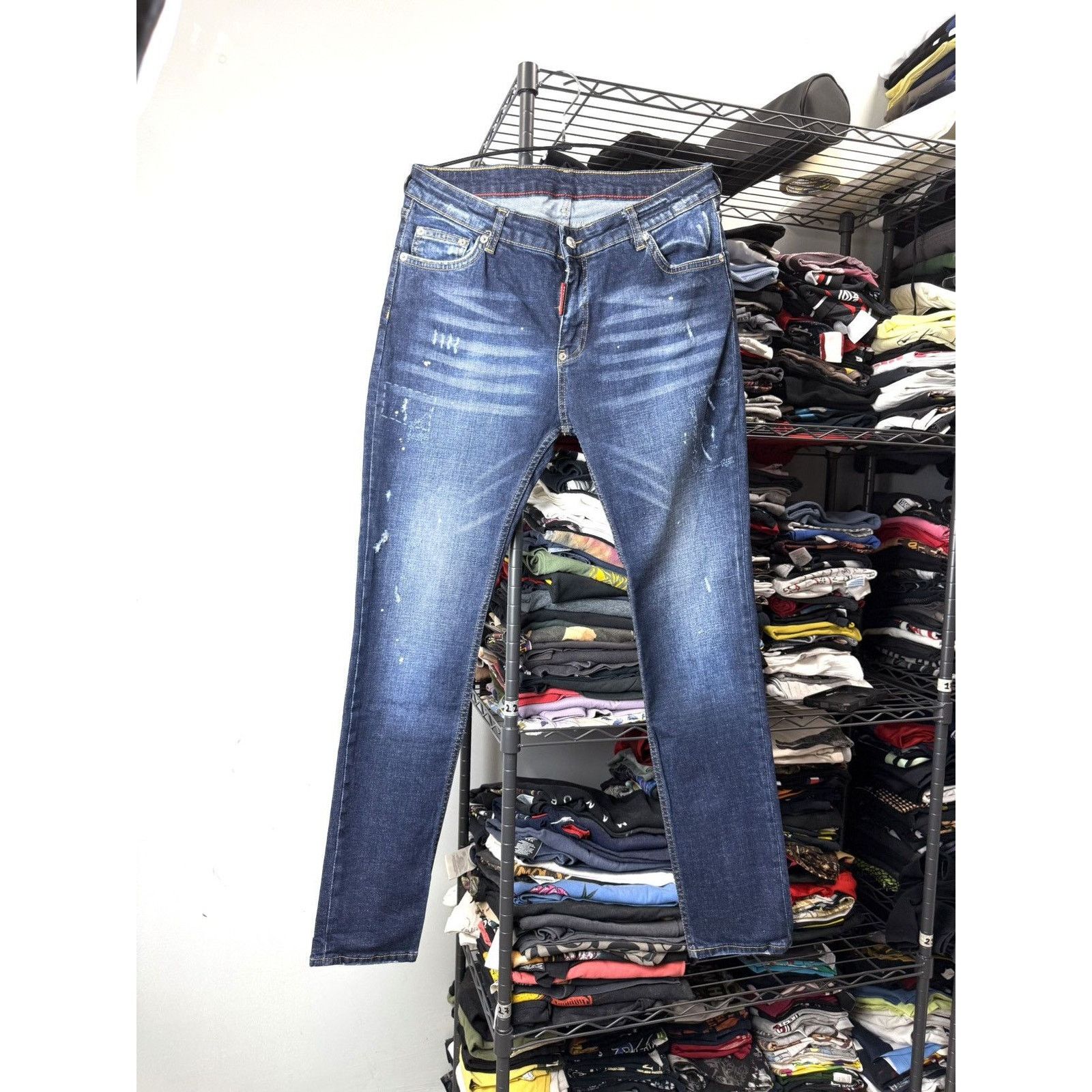Dsquared2 Distressed Dsquared2 Designer Denim Skinny Pants Luxury Size US 30 / EU 46 - 1 Thumbnail