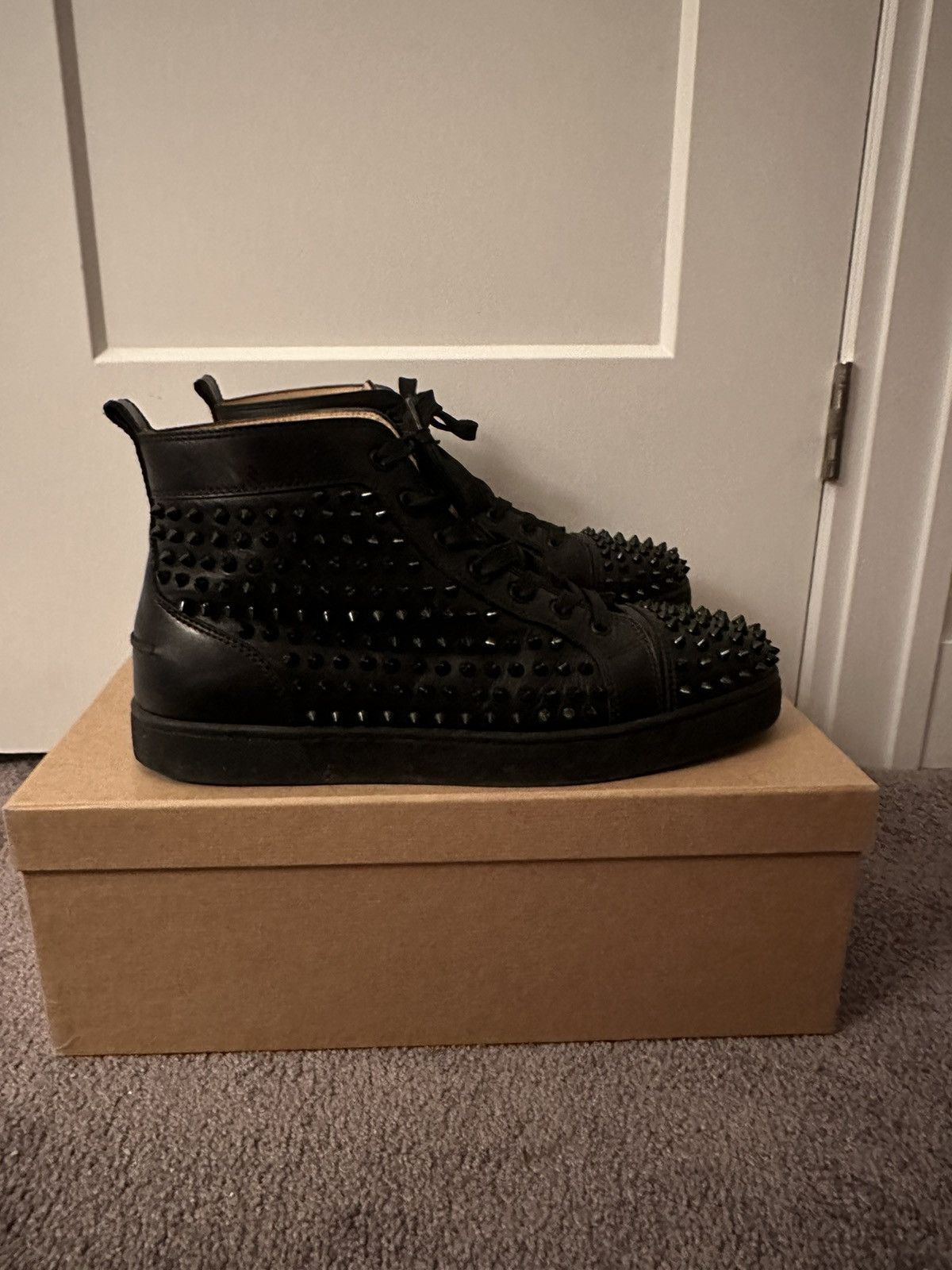 Christian Louboutin Christian Louboutin red bottoms spikes Size US 11 / EU 44 - 2 Thumbnail