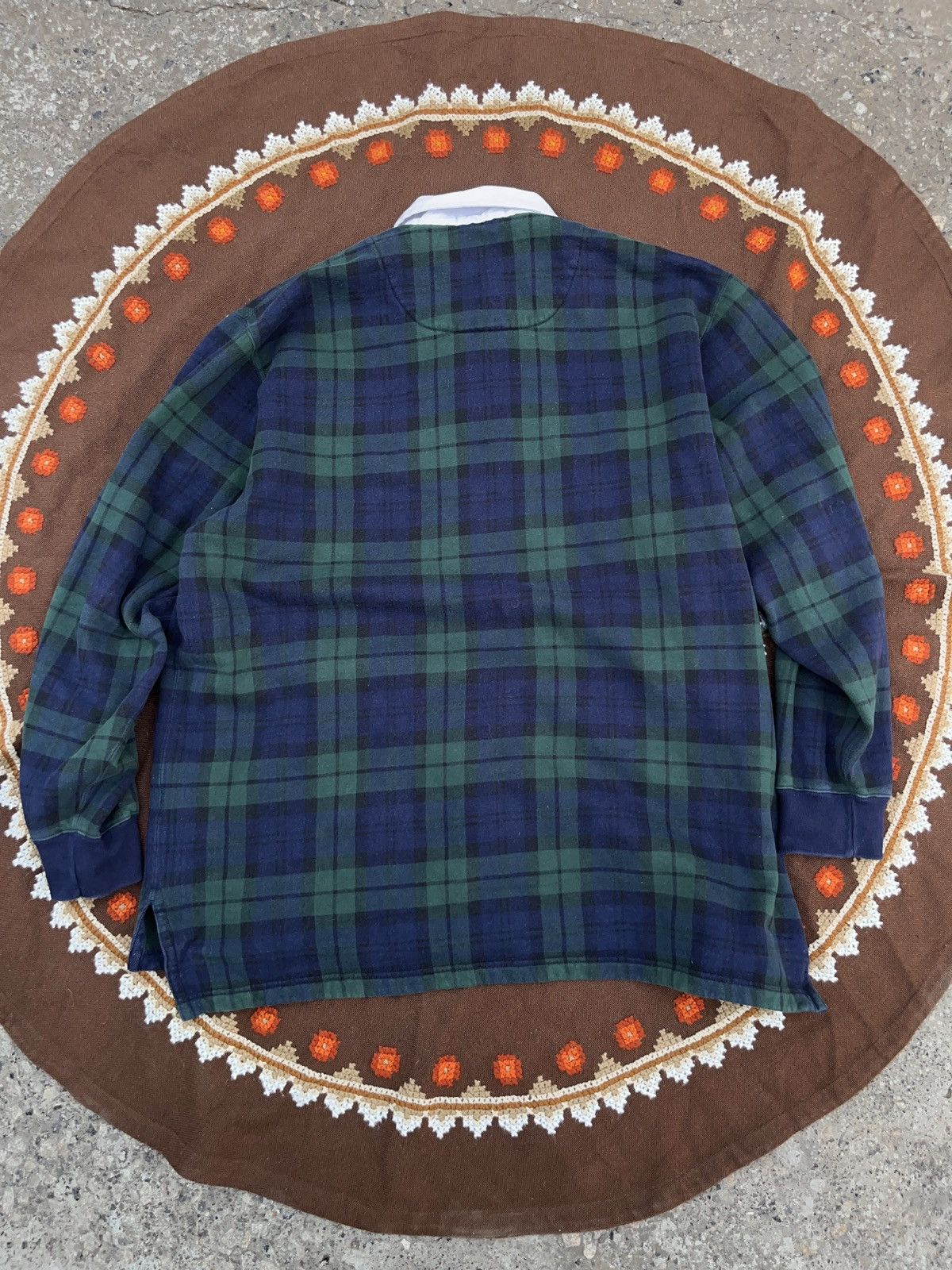 Polo Ralph Lauren Vintage 90s Polo Ralph Lauren Oversized Rugby Long Sleeve Size US XL / EU 56 / 4 - 2 Thumbnail