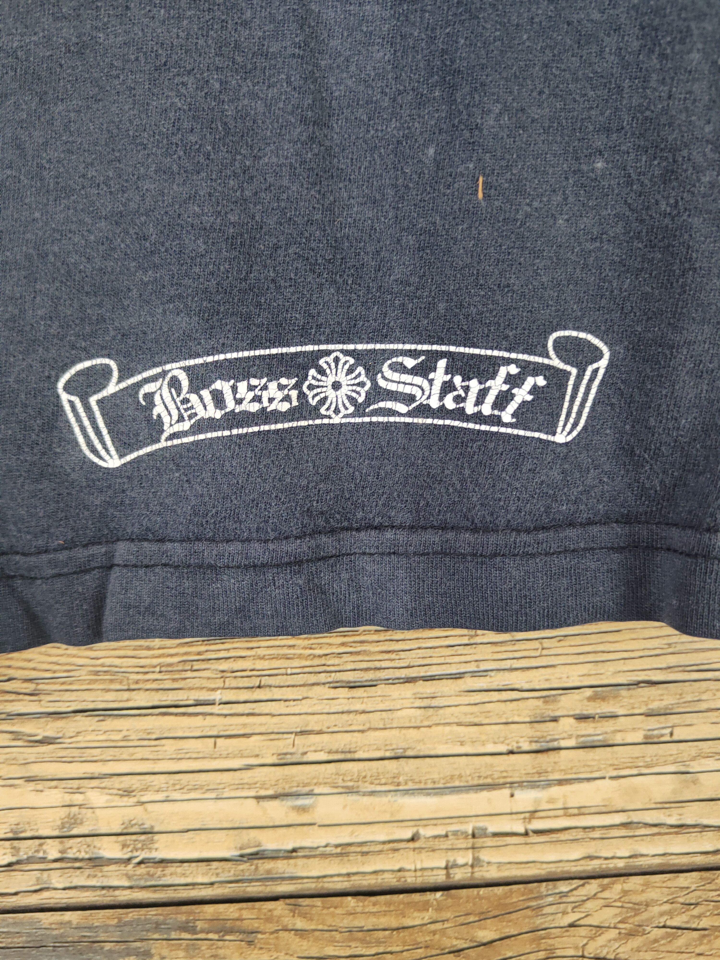Japanese Brand DL Boss Staff like Chrome Heart Navy Faded shirt #618 Size US L / EU 52-54 / 3 - 8 Thumbnail