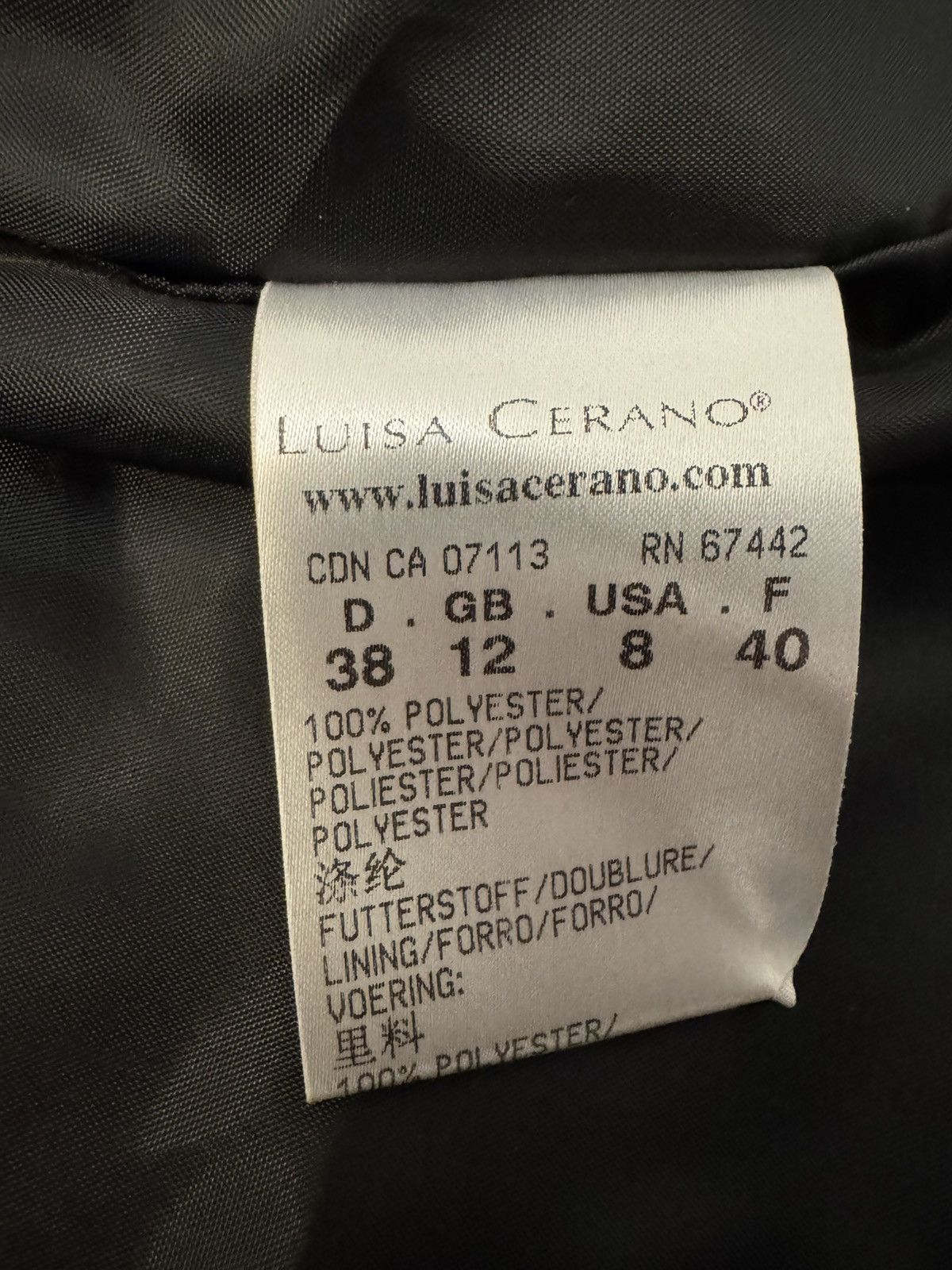 Luisa Cerano Luisa Cerano Quilted Hybrid Jacket Black size M Size M / US 6-8 / IT 42-44 - 14 Thumbnail