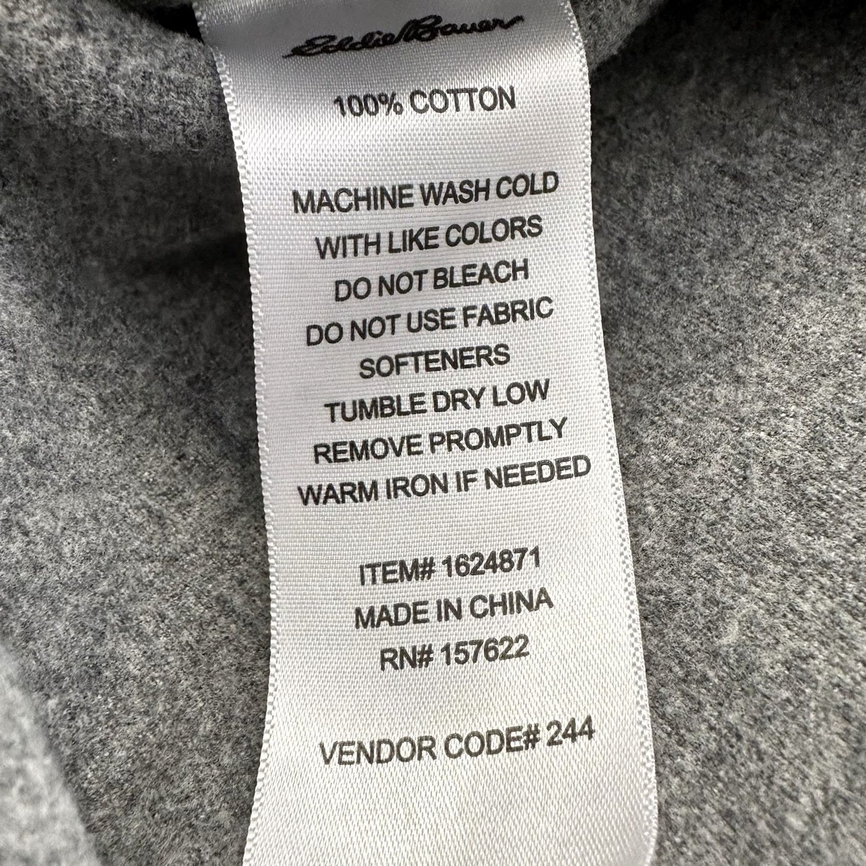 Eddie Bauer Eddie Bauer Button-Up Shirt Mens L Gray Flannel Thick Double Brushed LS Long Sleeve Collared Cotton Shirt Size US L / EU 52-54 / 3 - 8 Thumbnail