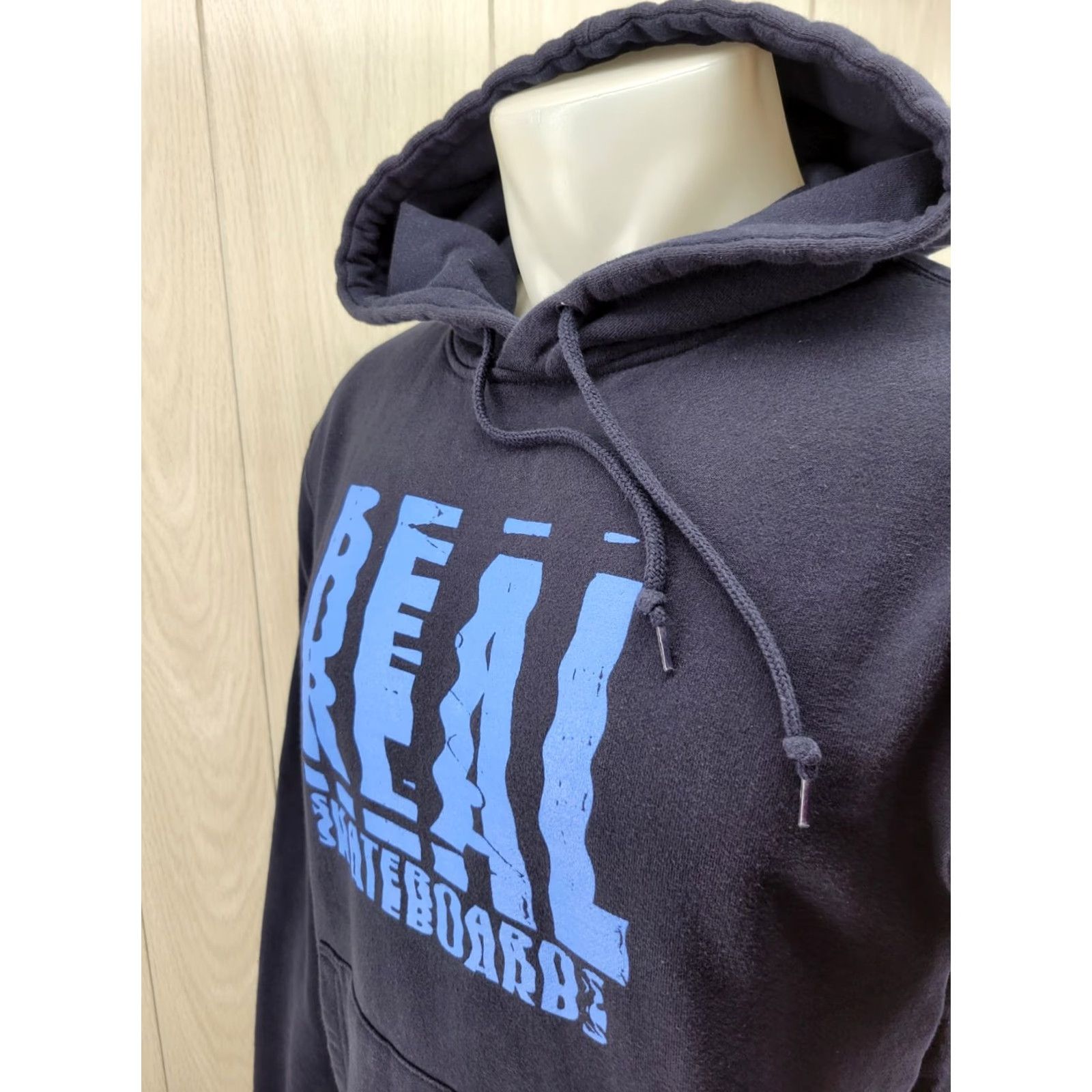 Girl Skateboards REAL SKATEBOARDS Hoodie Distressed Pullover SCANNER Navy Blue Size Medium Mens Size US S / EU 44-46 / 1 - 7 Thumbnail