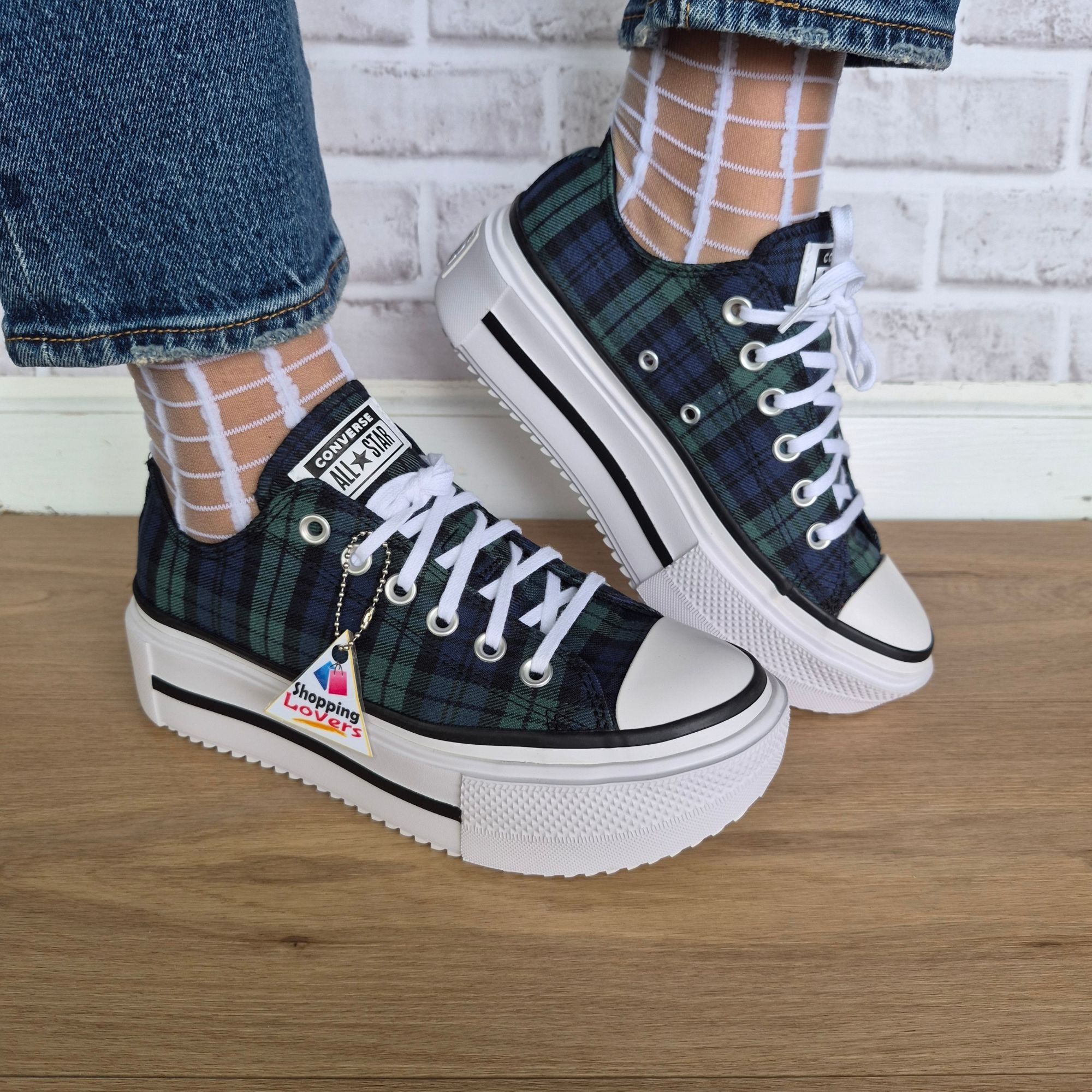Converse ⭐Converse Lift Double Stack Platform Plaid 12 Womens Shoes S Size US 12 / IT 42 - 1 Thumbnail