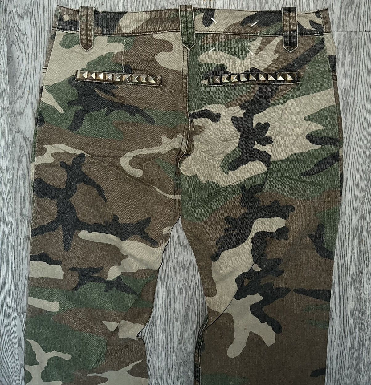 Japanese Brand Vintage Y2K Camo low rise slim pants 🧚🏻🧑🏻‍🎤 Size 28" / US 6 / IT 42 - 5 Thumbnail