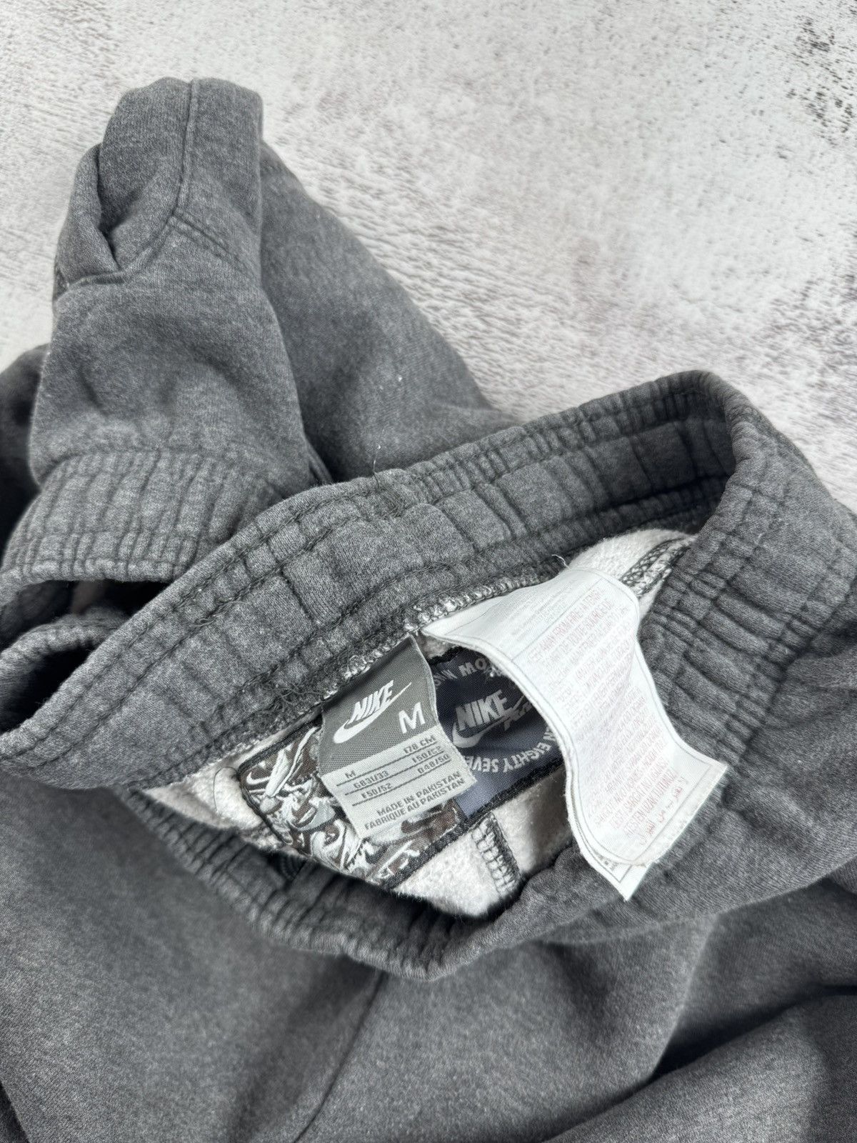 Nike Nike Air Medium Gray Men Baggy Wide Sweat Pants Trousers Activewear Cotton Sport Size US 32 / EU 48 - 8 Thumbnail
