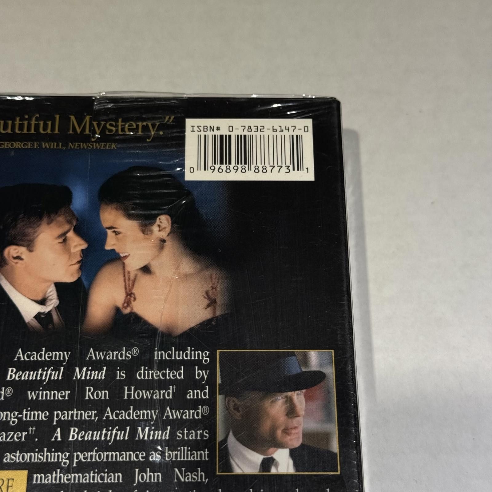 Universal Studios A Beautiful Mind VHS 2002 Awards Edition New Sealed Size ONE SIZE - 3 Thumbnail