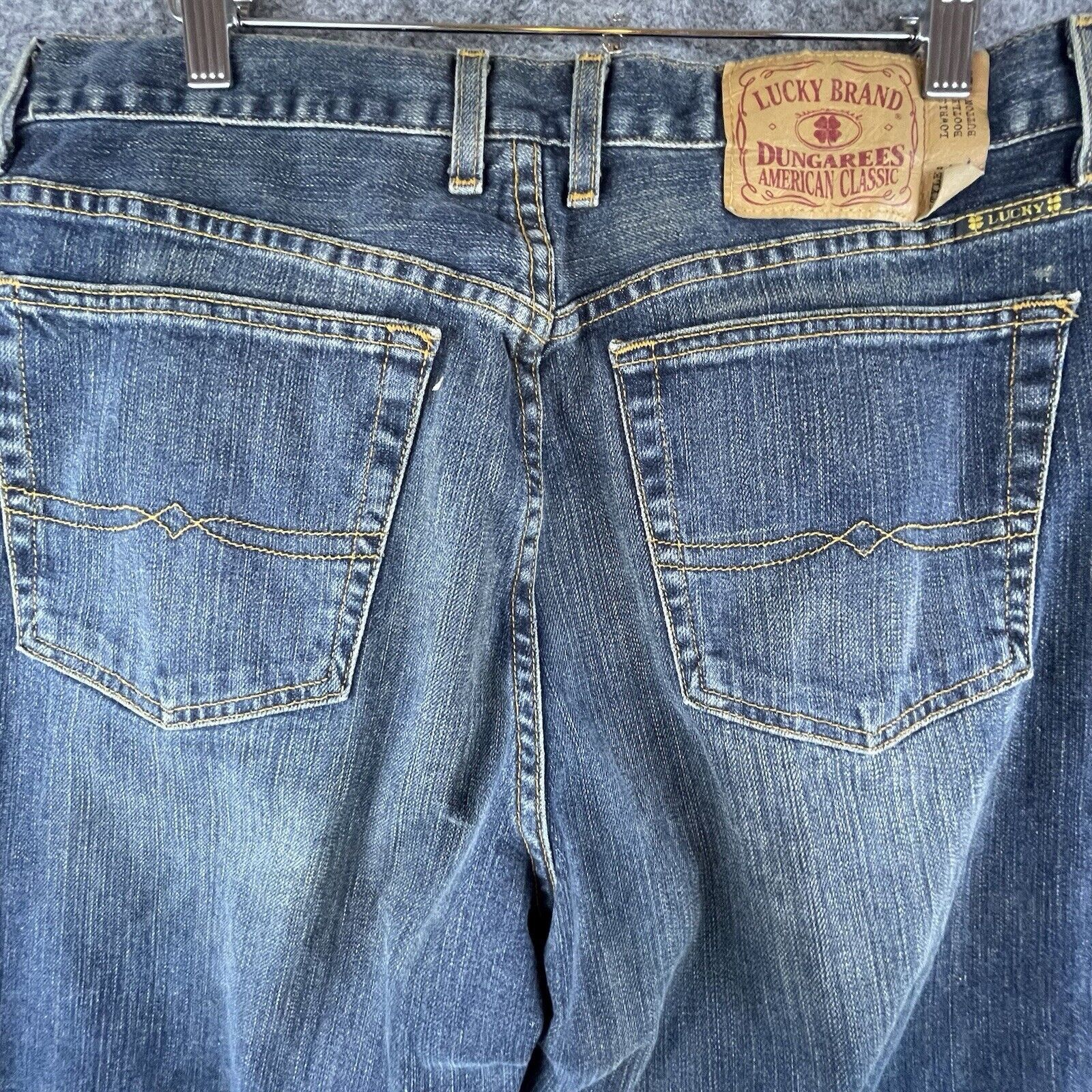 Lucky Brand Lucky Brand Dungarees Mens 34 Straight Low Rise Boot Button Size US 34 / EU 50 - 3 Thumbnail