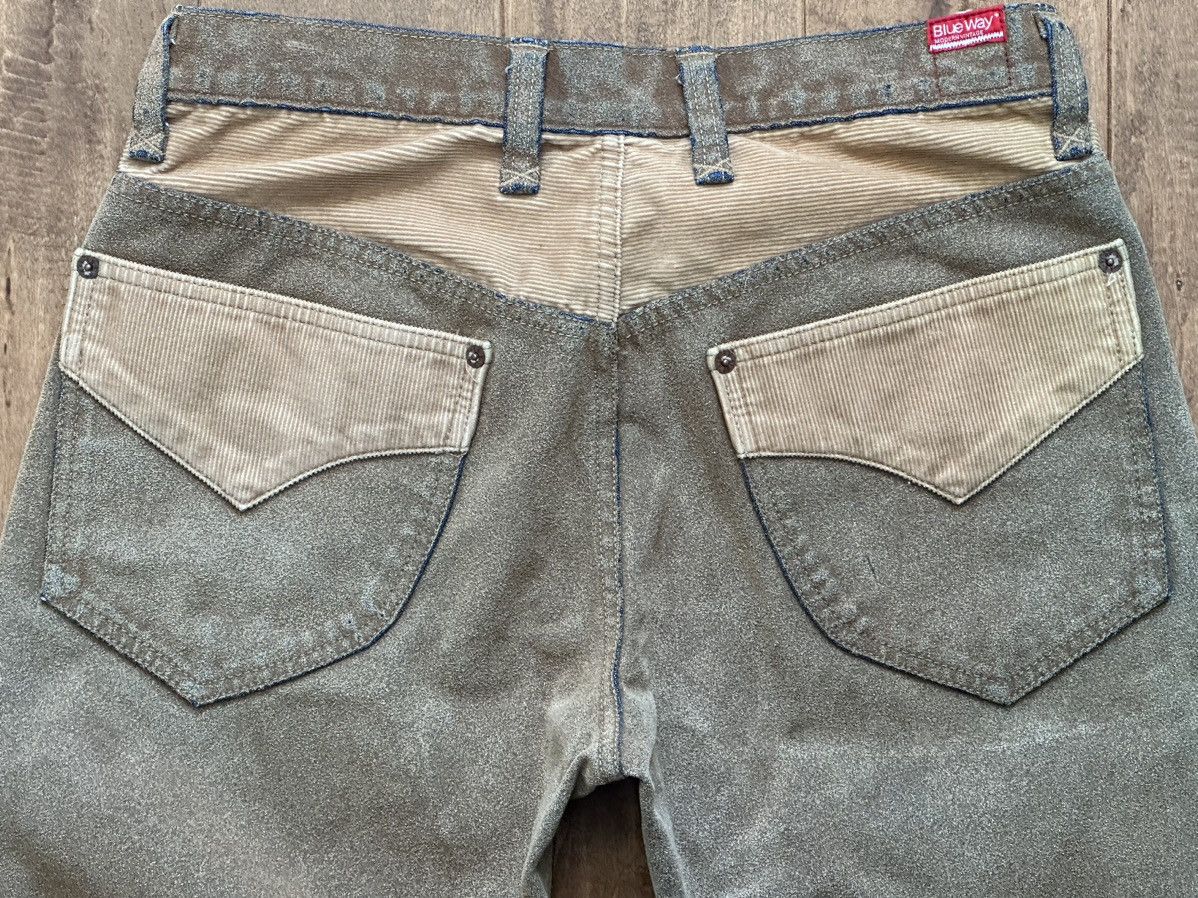 Japanese Brand Made in Japan Blue Way Denim Suede Causal Pants Size US 31 - 3 Thumbnail