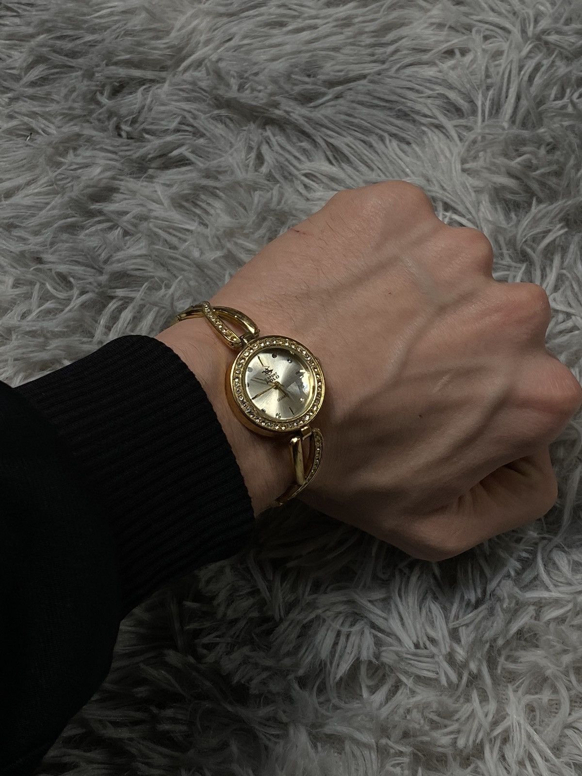Japanese Brand × Jewelry × Vintage G Sport Polo Gold-Tone Watch with Crystal Accents Size ONE SIZE - 6 Thumbnail