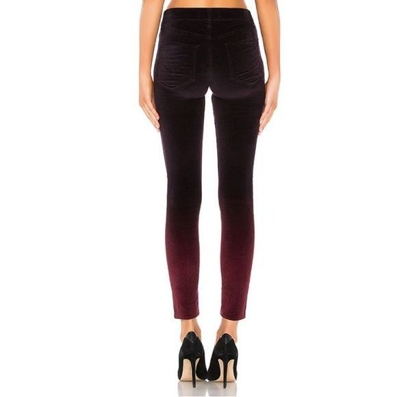 Hudson Hudson Nico Velvet Mid Rise Ankle Super Skinny Size 25" / US 0 / IT 36 - 4 Thumbnail