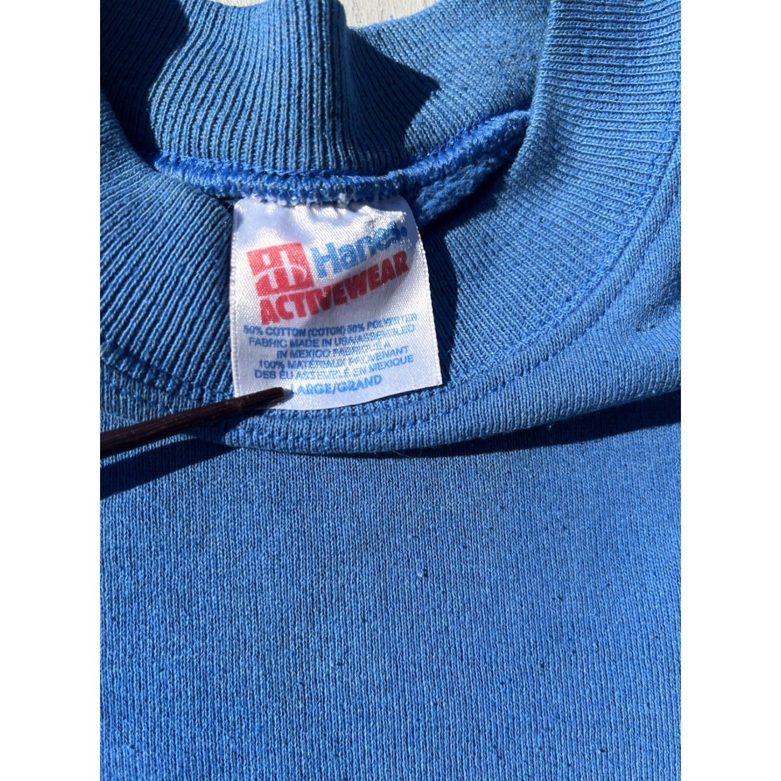 Hanes VINTAGE Hanes Sweatshirt Blue Pink Panther L Crew Neck Long Sleeve Cartoon Size US XL / EU 56 / 4 - 3 Thumbnail