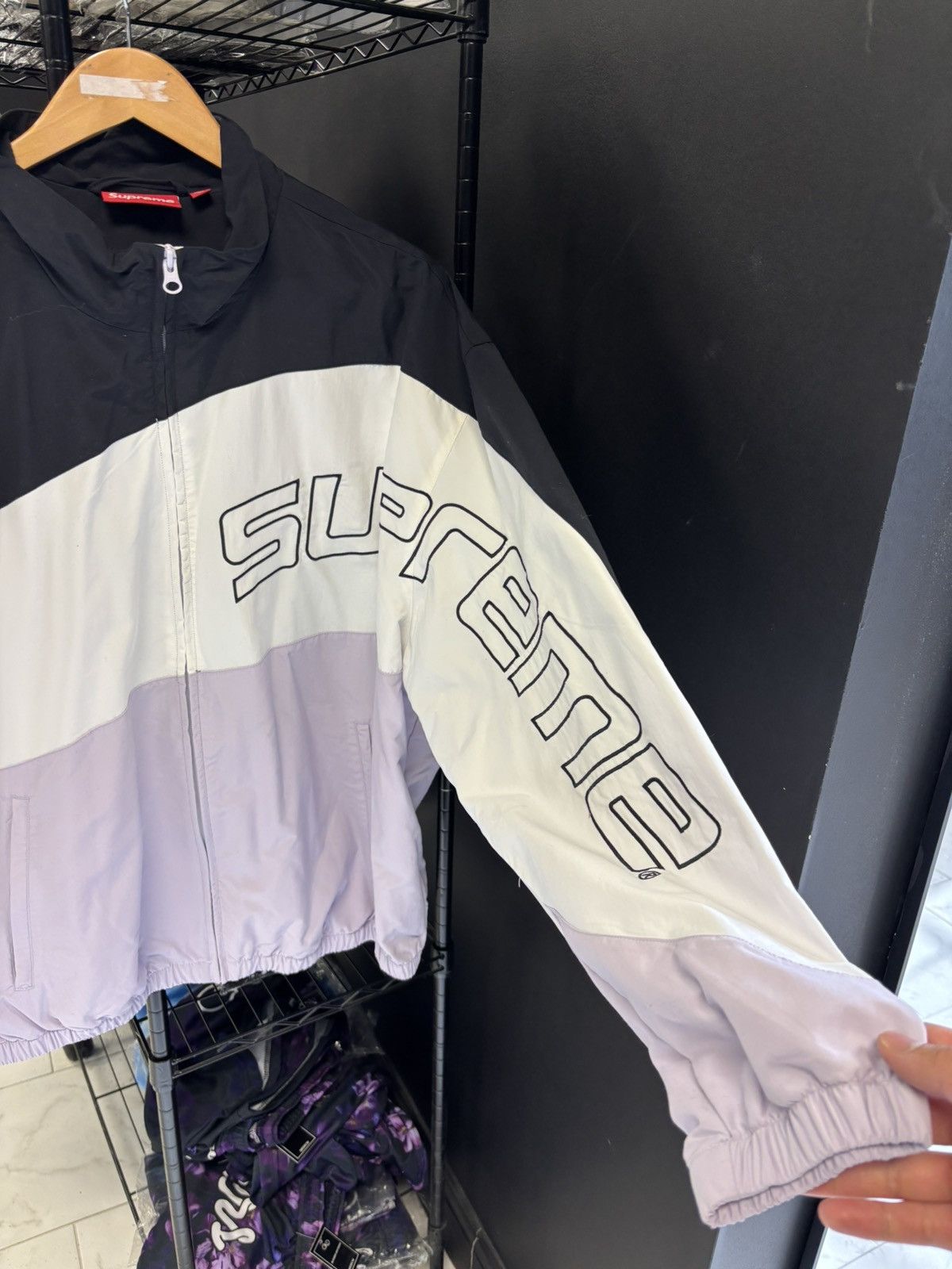 Supreme Curve Track Jacket SS24 Light Purple - ampdigital.org