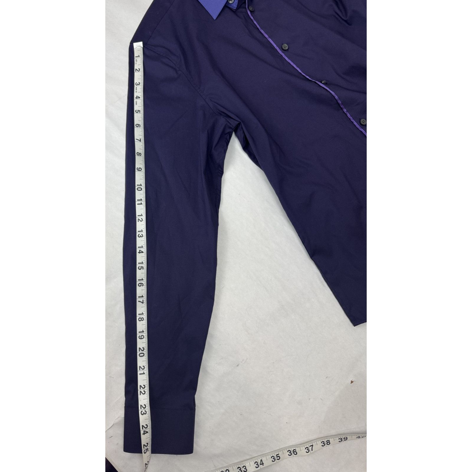 Calvin Klein Calvin Klein Purple Shirt Size S Whimsigoth Contrast Trim Size US S / EU 44-46 / 1 - 6 Thumbnail