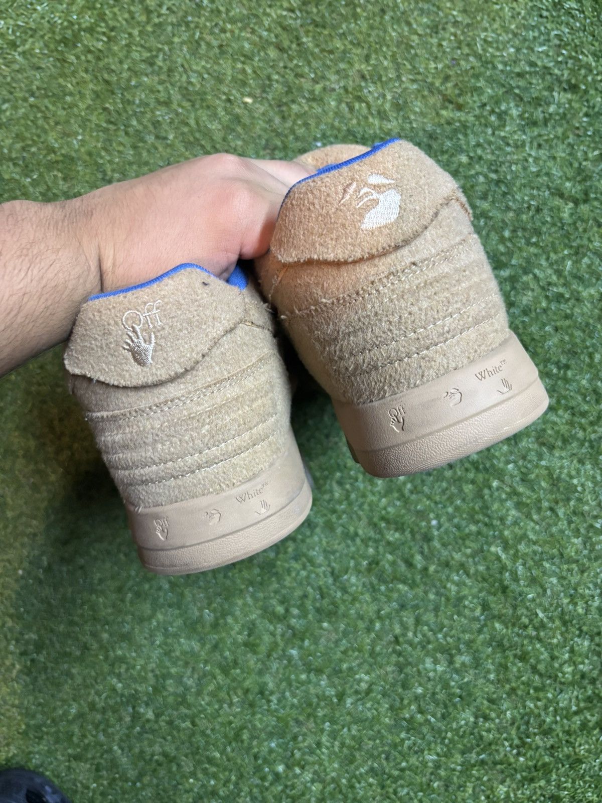 Off-White Off White Out Of Office ‘Camel’ Size US 12 / EU 45 - 5 Thumbnail
