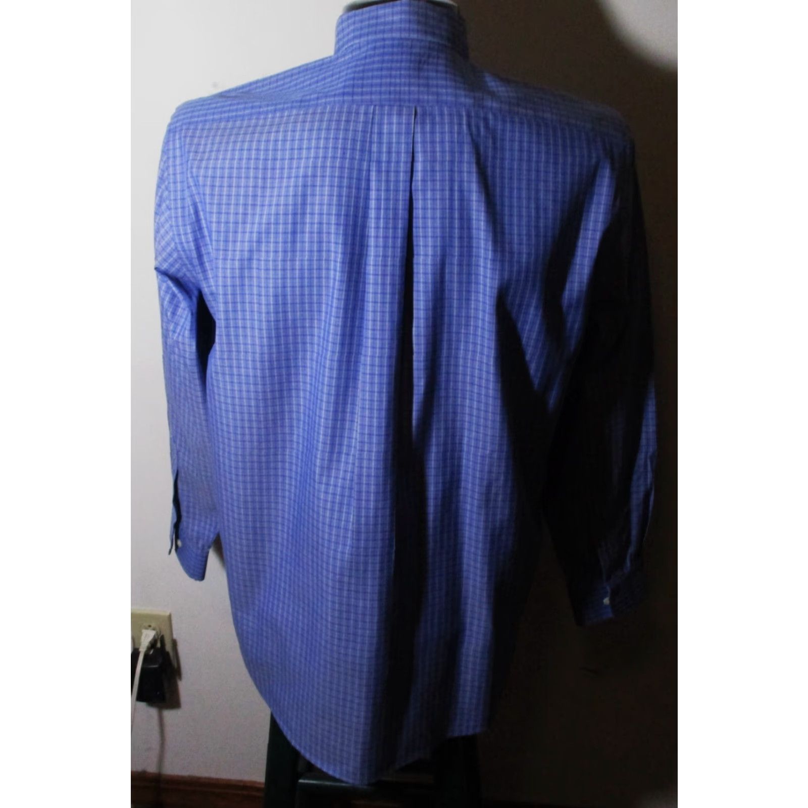 Vintage L.L. BEAN Blue Long Sleeve Oxford Dress Shirt Men's Size 15.5/33 Size 42R - 5 Thumbnail
