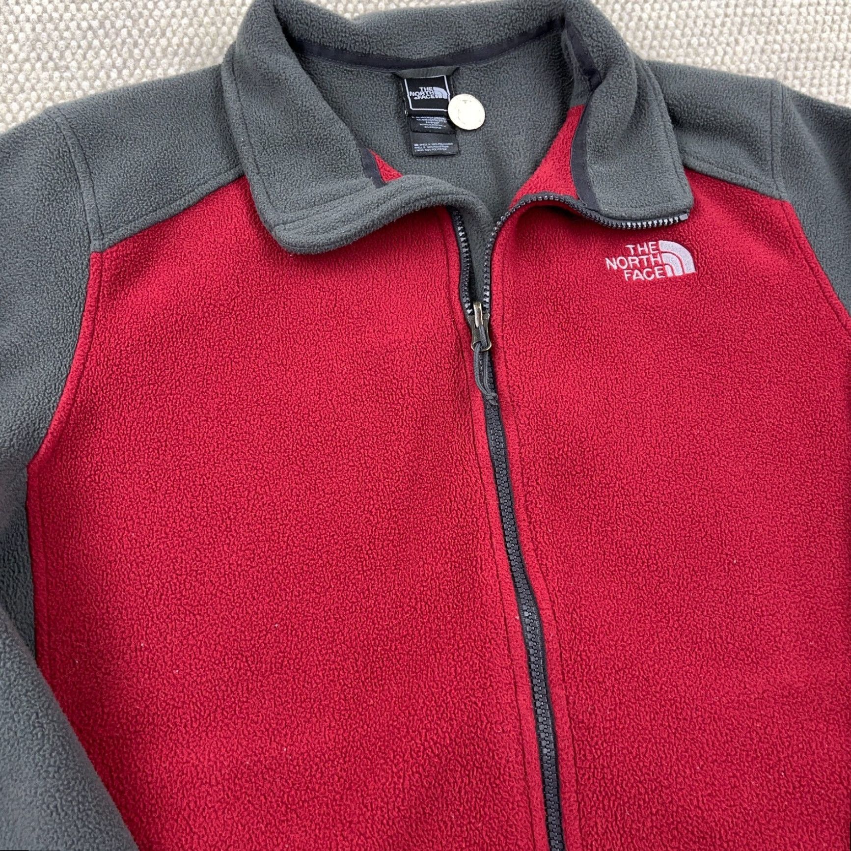 The North Face The North Face Jacket Men XL Red Gray Fleece Interchange Coat Layer Colorblock Adult Mens Size US XL / EU 56 / 4 - 3 Thumbnail