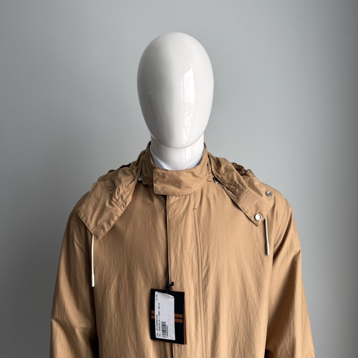 Ermenegildo Zegna Ermenegildo Zegna Leggerissimo Cotton Silk Long Hooded IT50 Size US M / EU 48-50 / 2 - 8 Thumbnail