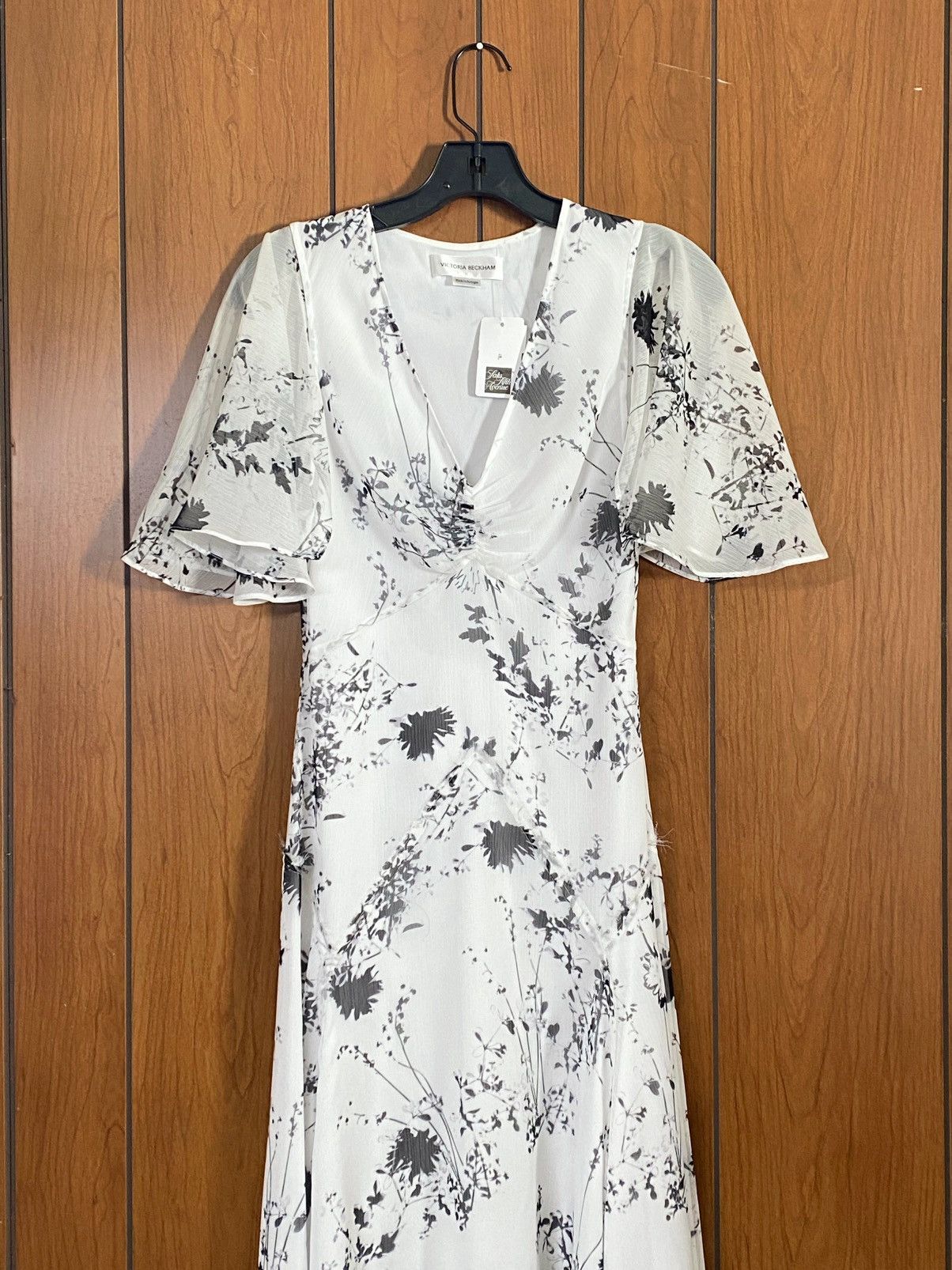 Victoria Beckham Victoria Beckham Floaty Floral Print Godet Midi Dress size 0 Size XS / US 0-2 / IT 36-38 - 8 Thumbnail