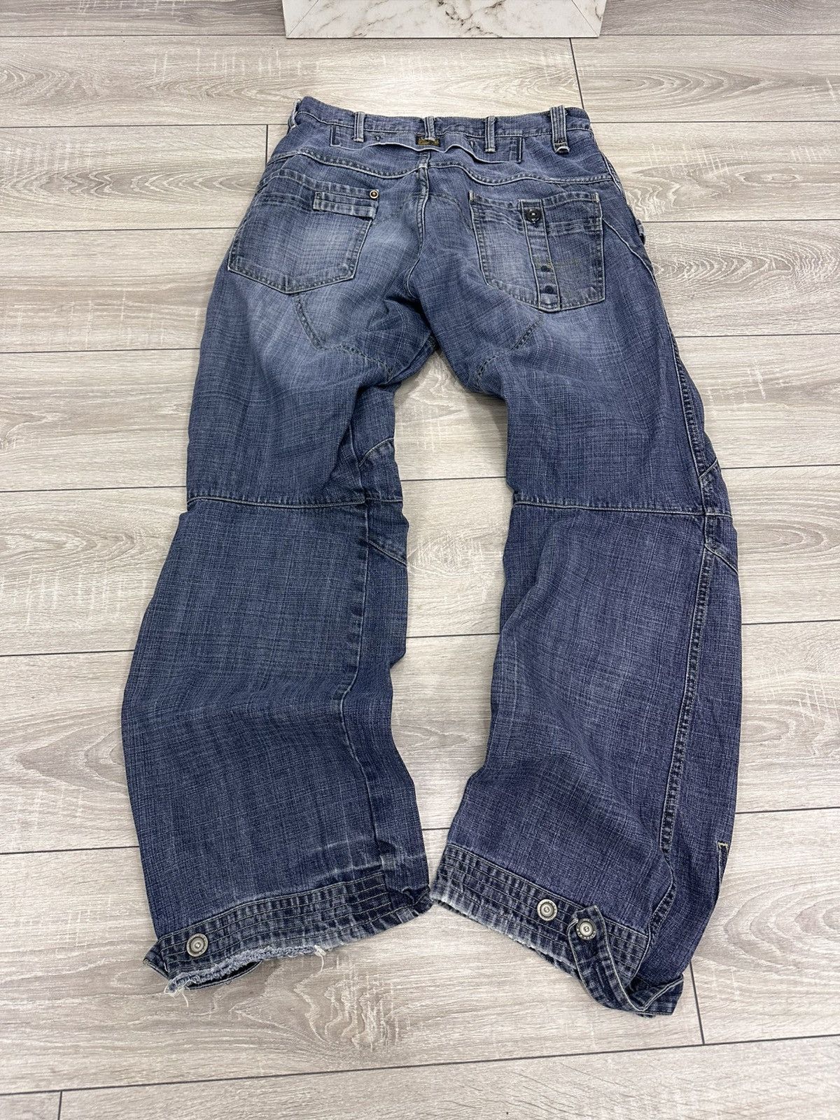 Japanese Brand G-Star Raw Vintage Y2K Baggy Jeans Size US 34 / EU 50 - 3 Thumbnail
