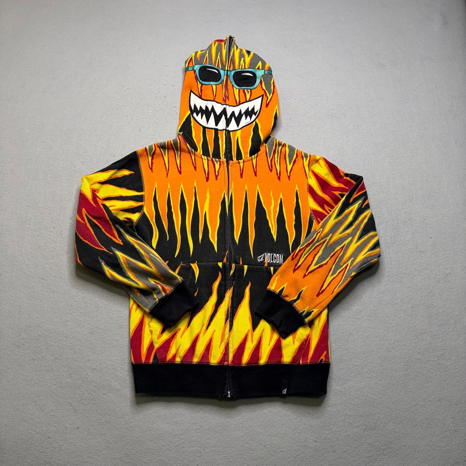 Volcom Volcom Flame Full Zip Hoodie Mask Face Surf Y2K Men’s XXS Size US XS / EU 42 / 0 - 1 Thumbnail