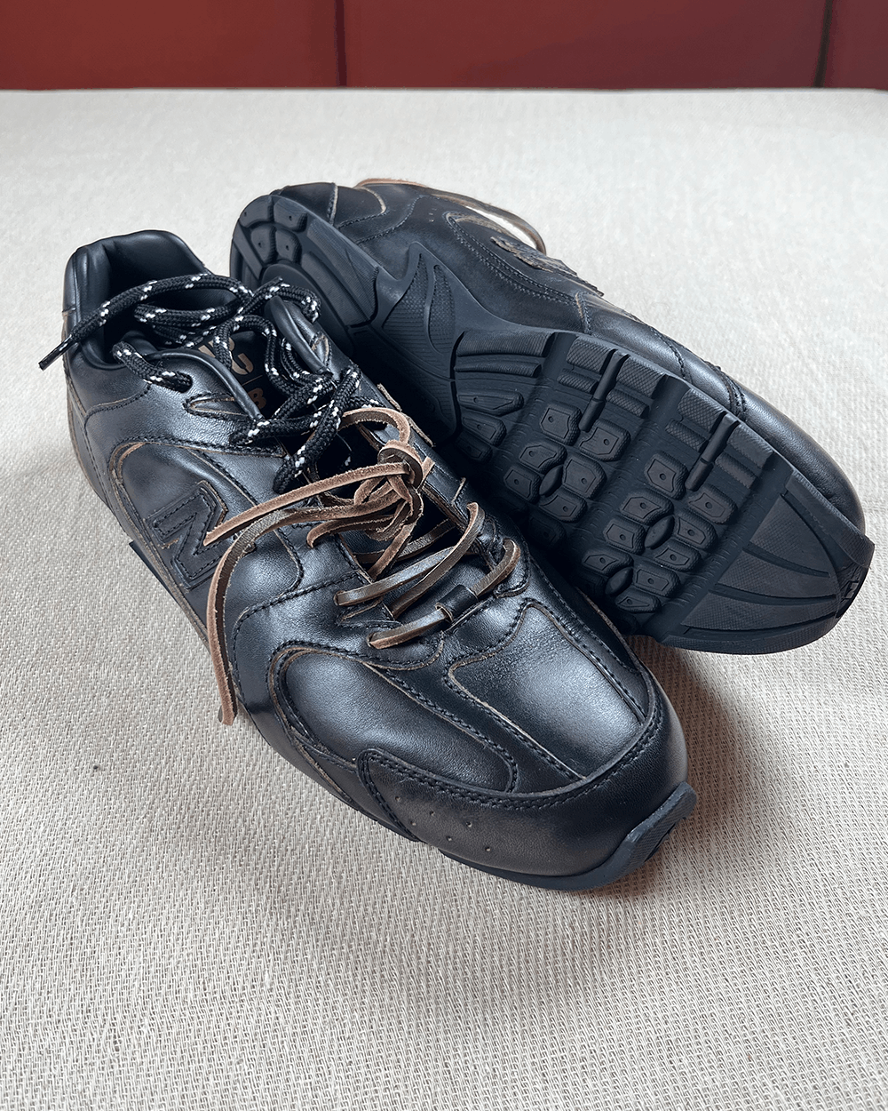 Miu Miu × New Balance Miu Miu x New Balance 530 SL Black Leather trainers Size US 8.5 / EU 41-42 - 1 Thumbnail