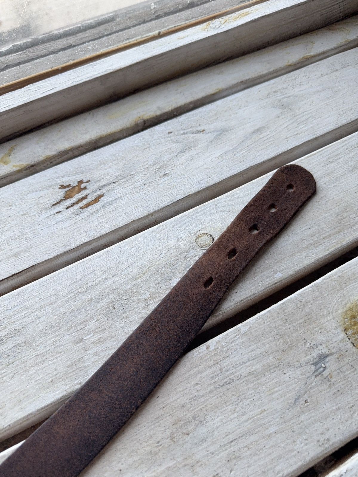 Levi's Vintage Levi’s Brown Leather Belt with Logo Buckle Y2K Style Size ONE SIZE - 8 Thumbnail