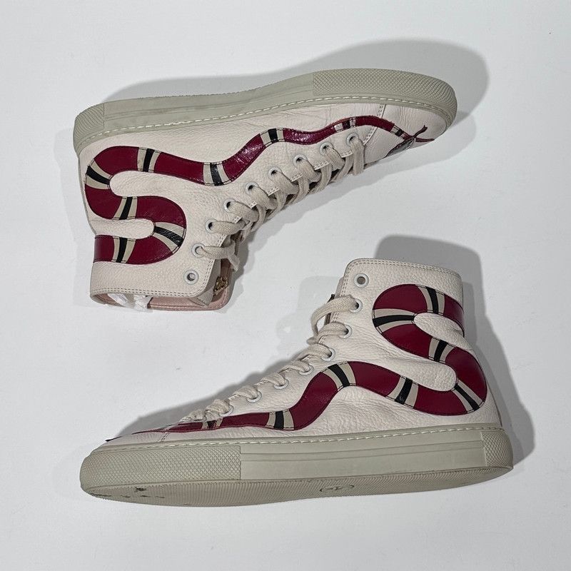 Gucci Gucci Snake Print High-Top Sneakers for All - Size US 7.5 / EU 40-41 - 7 Thumbnail