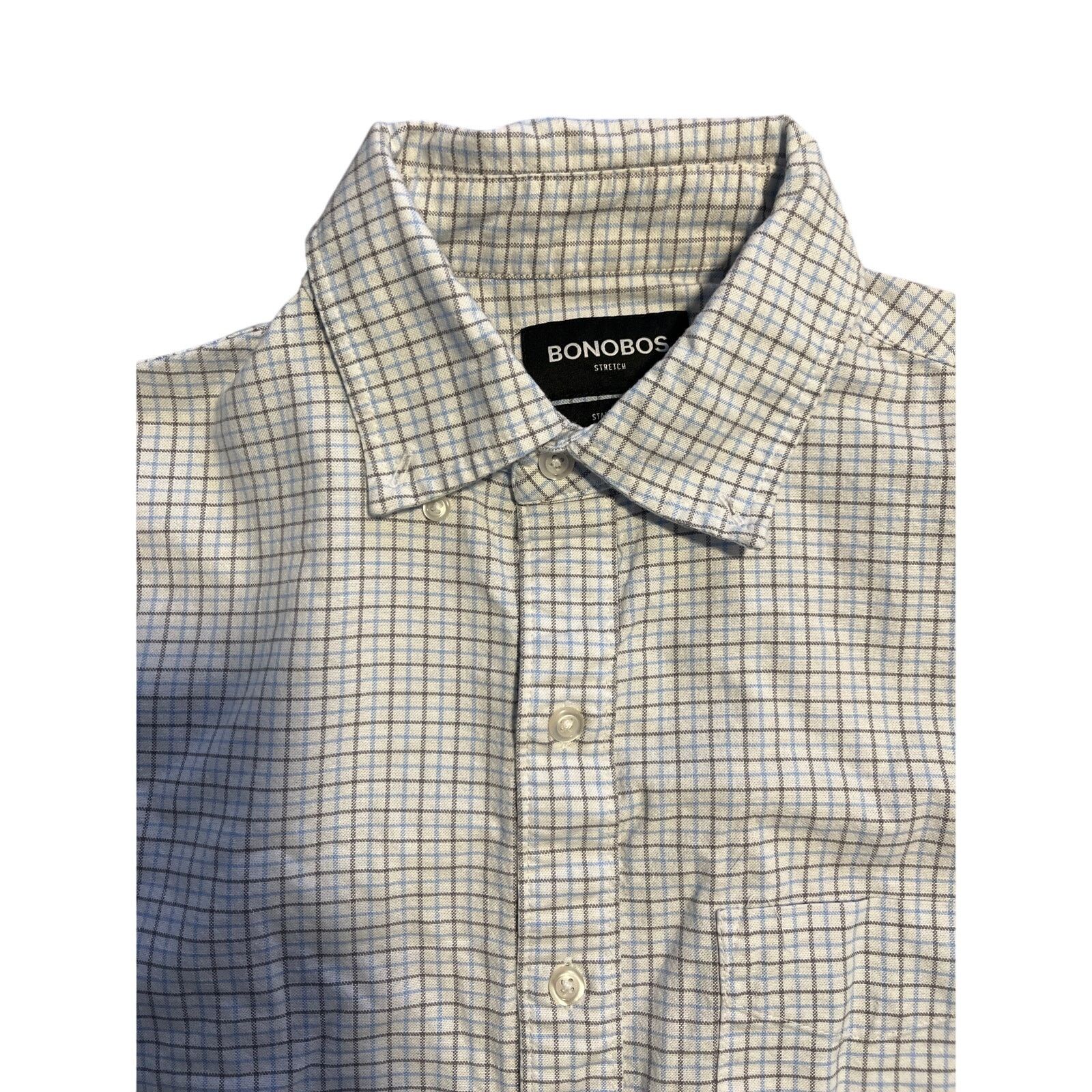 Bonobos Plaid Button up Long Sleeve shirt Small Stretch Standard Fit Size US S / EU 44-46 / 1 - 1 Thumbnail
