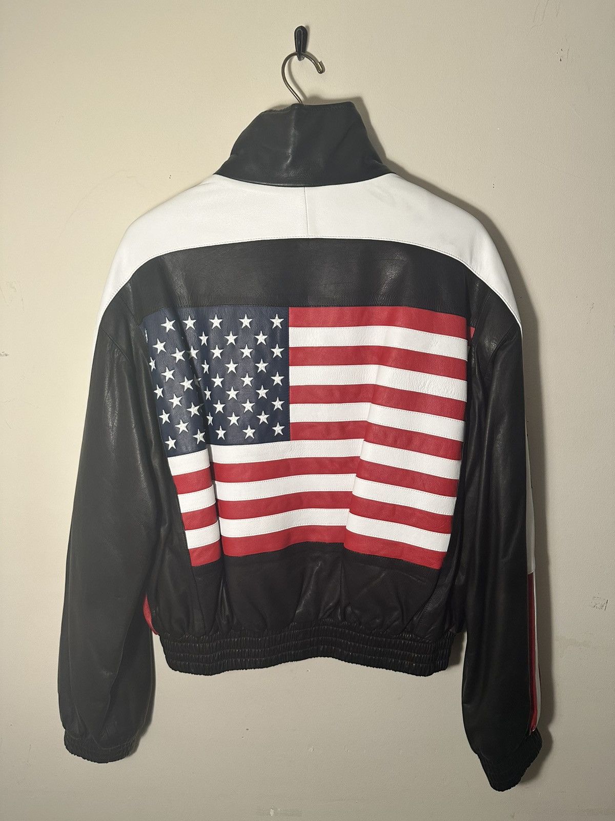 Amiri Amiri VINTAGE USA American Flag Leather Jacket Size US XL / EU 56 / 4 - 11 Thumbnail