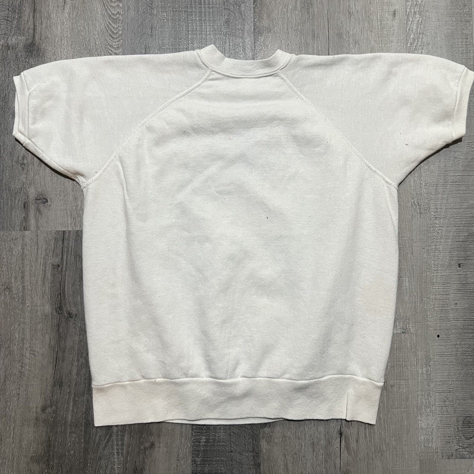 Original Montgomery VTG 1970s Montgomery Ward Portrait Photo White Sweatshirt Size US L / EU 52-54 / 3 - 2 Thumbnail