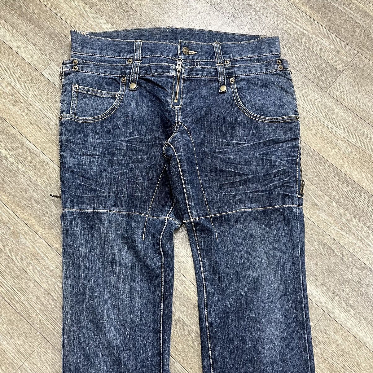 If Six Was Nine × Japanese Brand × PPFM Vintage PPFM Double Waist Hybird Flowers Jeans Size US 30 / EU 46 - 6 Thumbnail