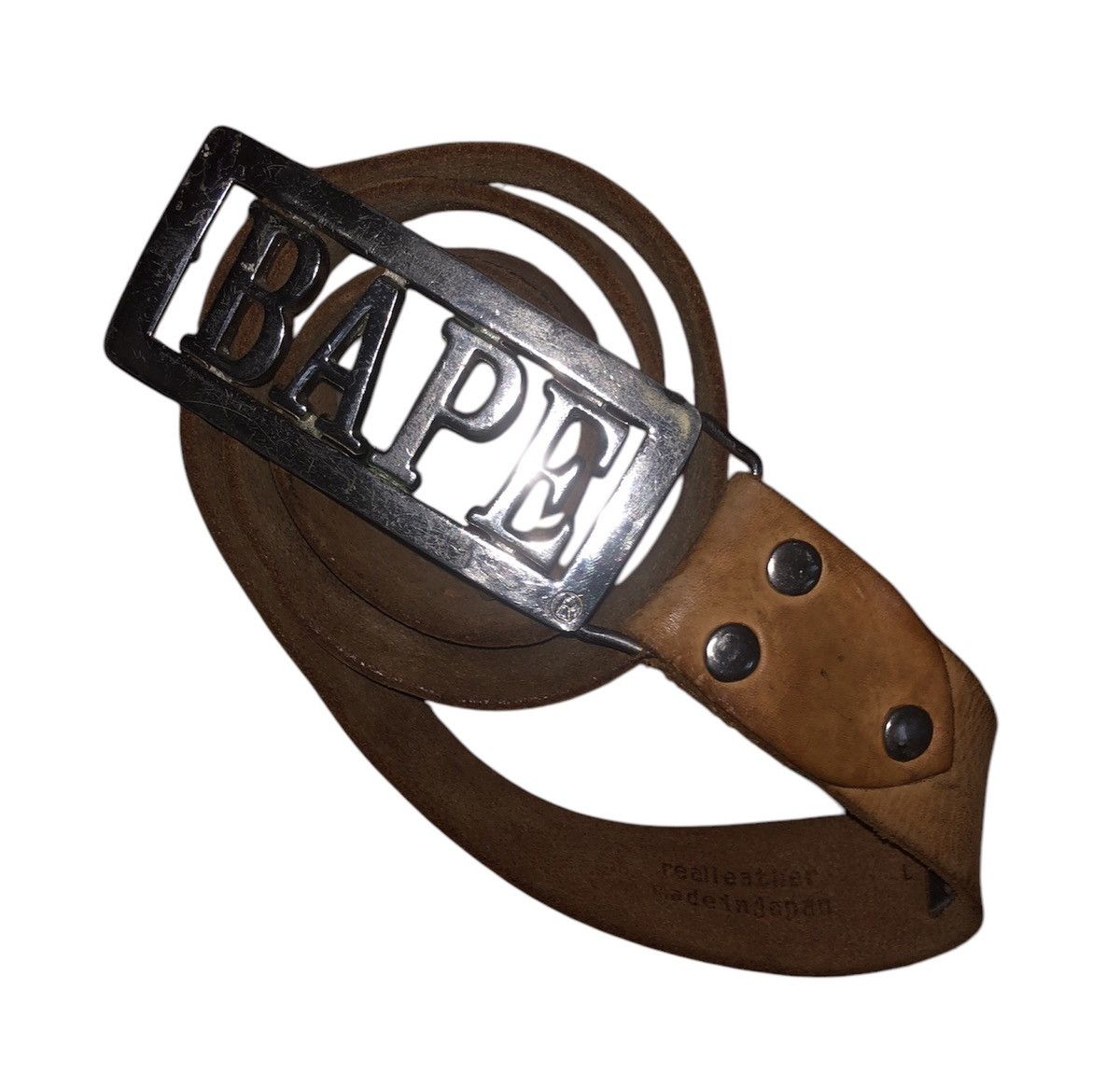 Bape VINTAGE LEATHER BAPE BY A BATHING APE (UNISEX) Size 30 - 15 Thumbnail