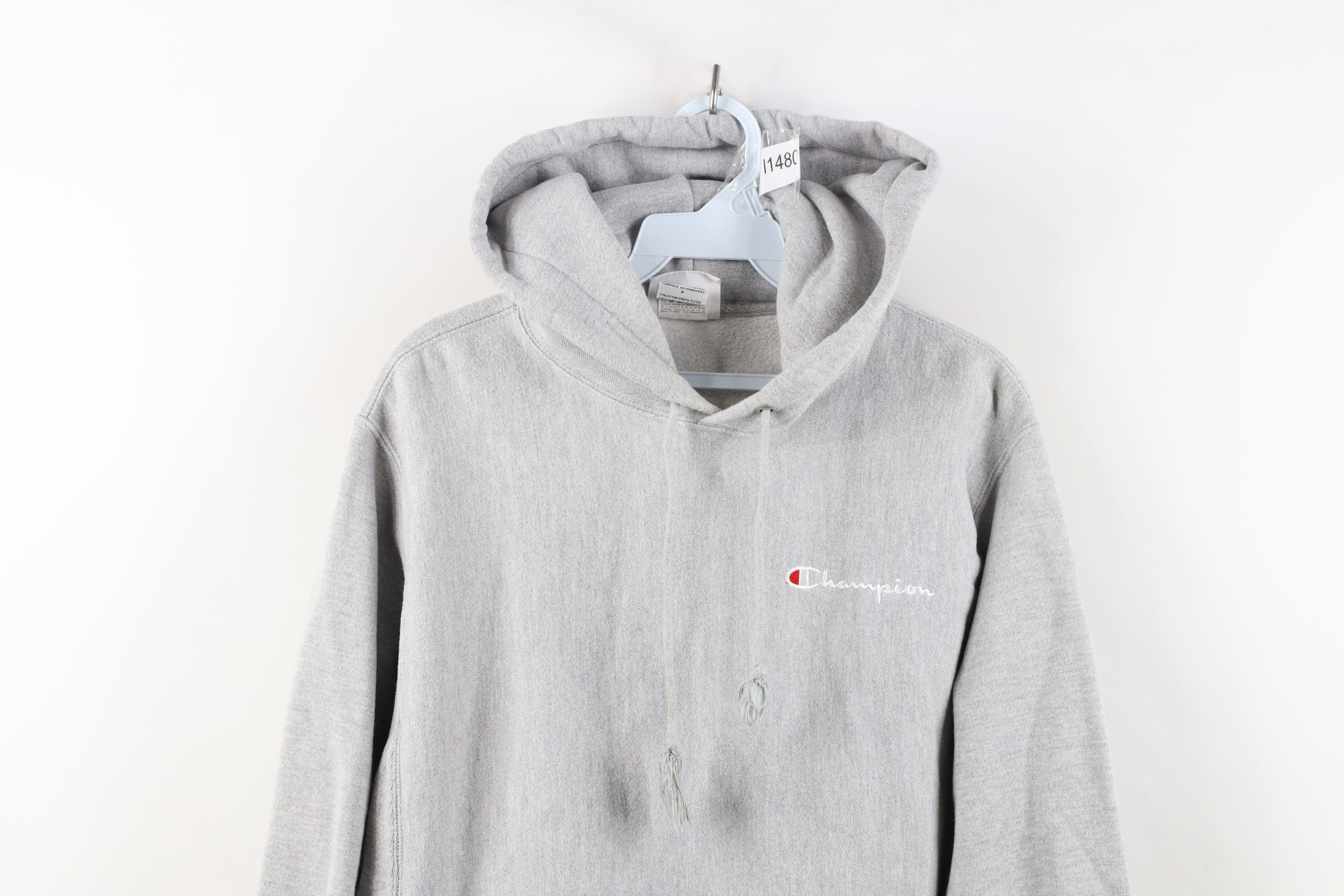 Champion Vintage Y2K Champion Reverse Weave Heavyweight Hoodie Gray Size US S / EU 44-46 / 1 - 2 Thumbnail