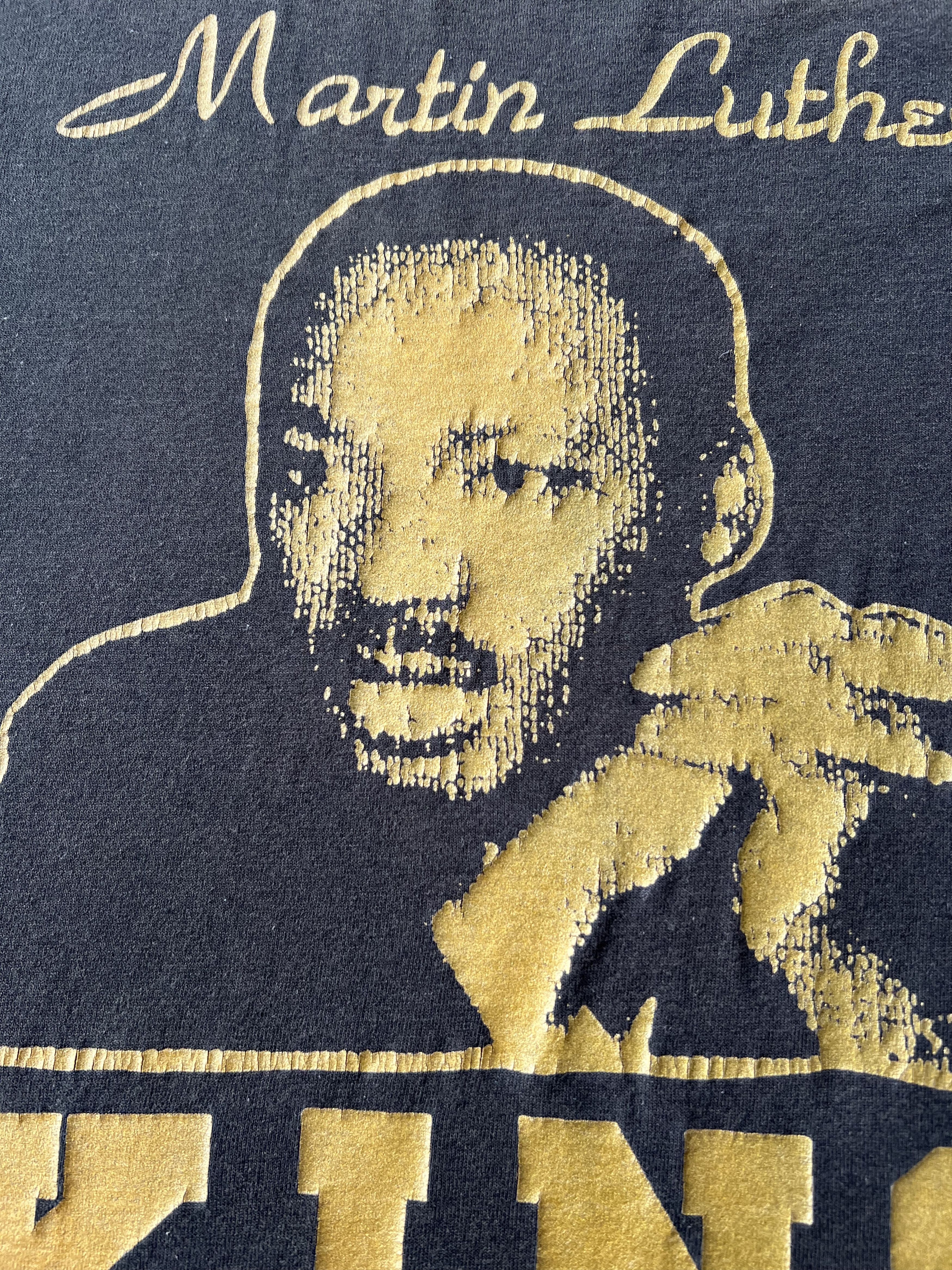 Vintage Vintage 90s Martin Luther King Jr MLK Malcolm X T-shirt Size US XXL / EU 58 / 5 - 4 Thumbnail