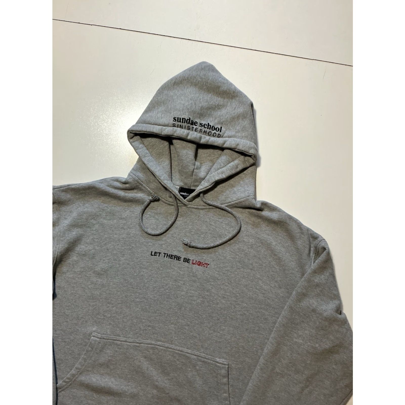 Sundae School VINTAGE Sundae School Sinisterhood Let There Be Light Gray Pullover Hoodie Mens L Size US L / EU 52-54 / 3 - 5 Thumbnail