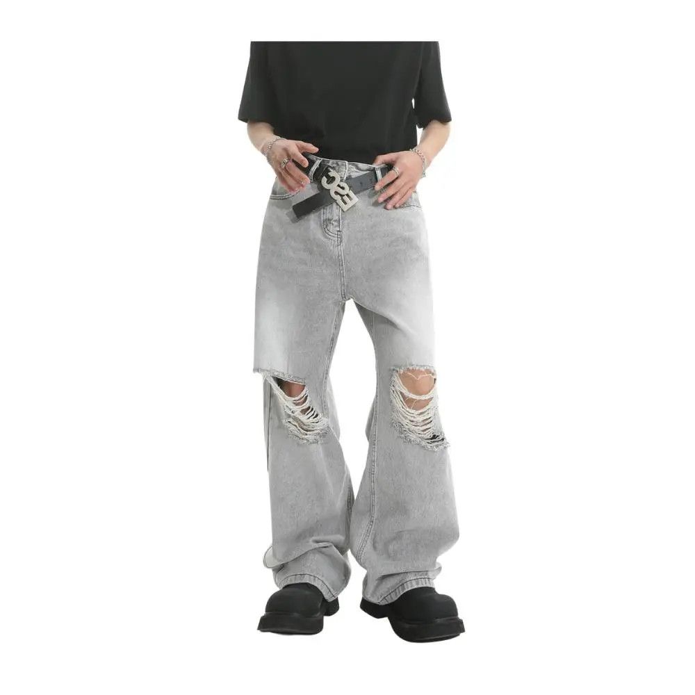 Japanese Brand × Jean Baggy Ripped Denim Jeans Size US 30 / EU 46 - 2 Thumbnail