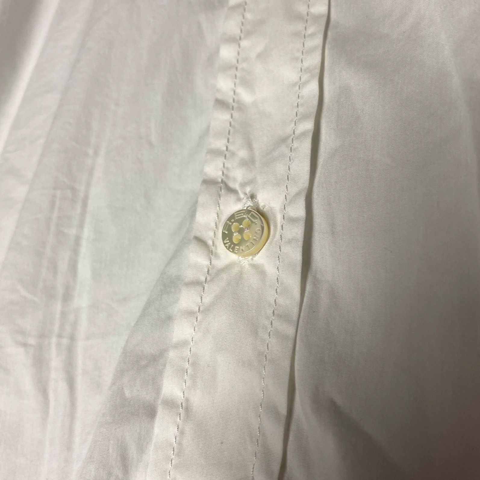 Designer × Valentino Valentino RED Garavani white shirt Size L / US 10 / IT 46 - 4 Thumbnail