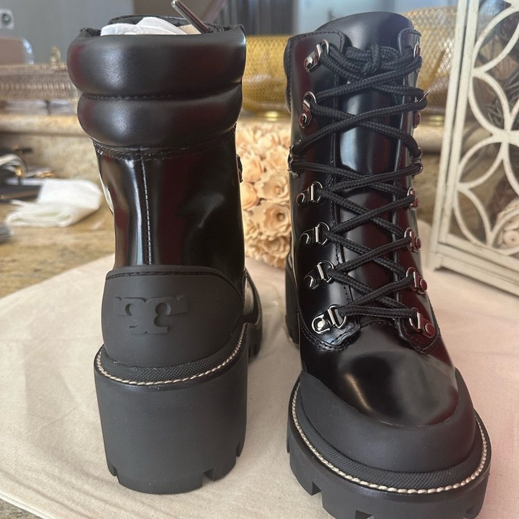 Tory Burch New Tory Burch leather lug solo hiker boots Size US 7 / IT 37 - 2 Thumbnail