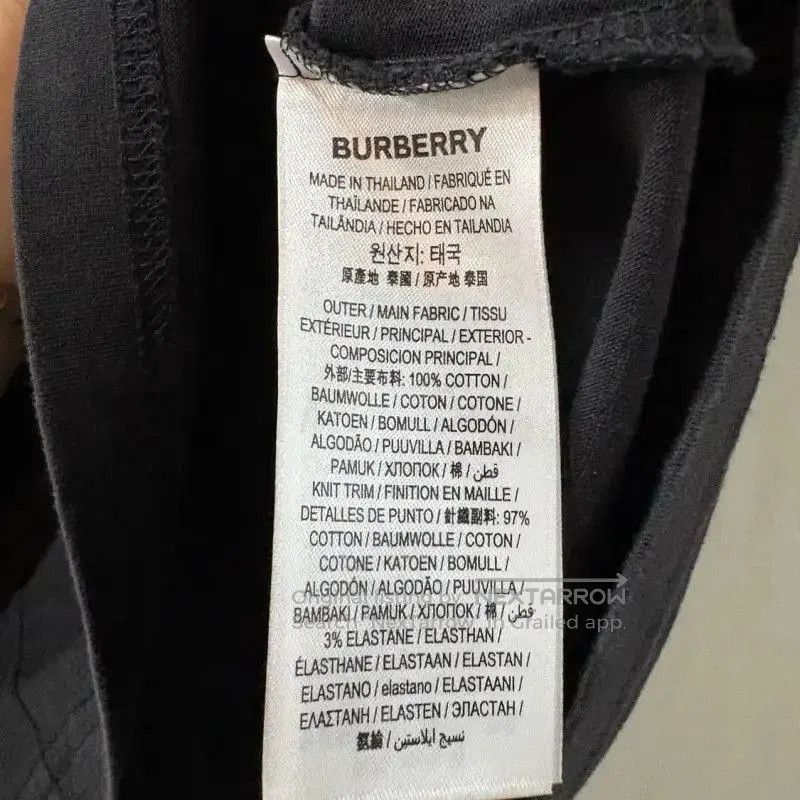 Burberry Burberry Black Cotton Graphic Summer T-Shirt. Size XS / US 0-2 / IT 36-38 - 4 Thumbnail